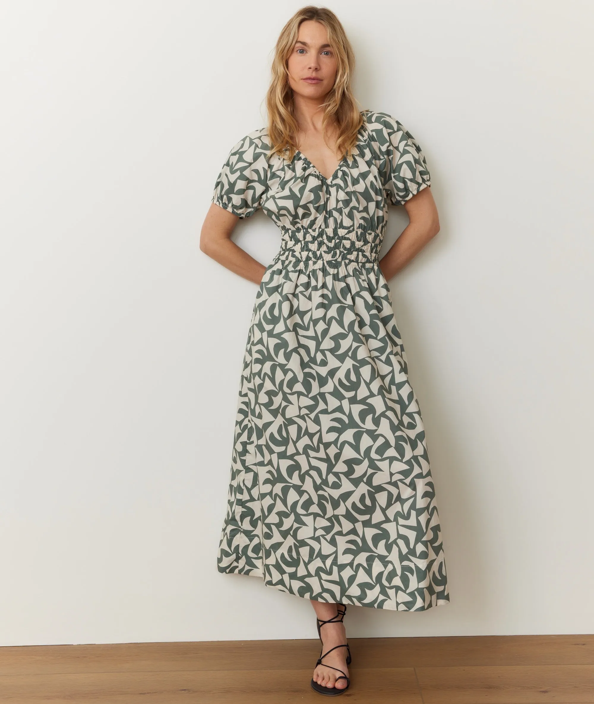 Emery Poplin Midi Dress sold by Marine Layer product image thumbnail 4