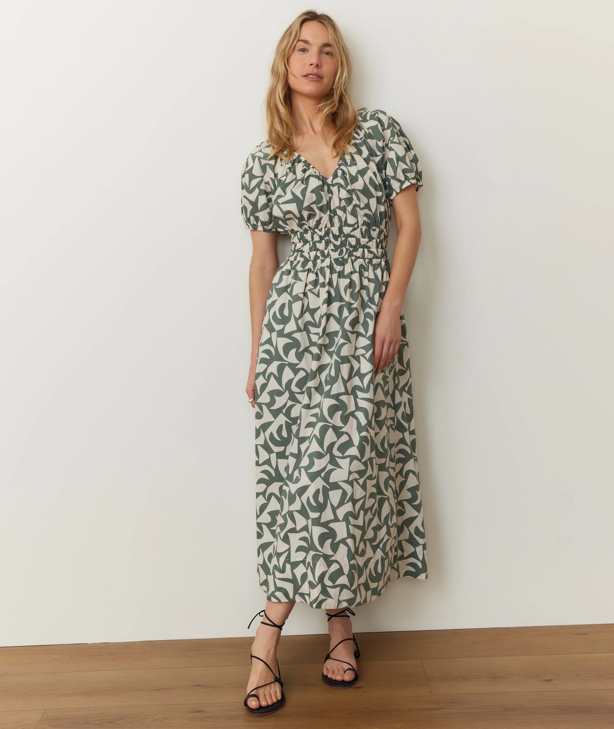 Emery Poplin Midi Dress sold by Marine Layer