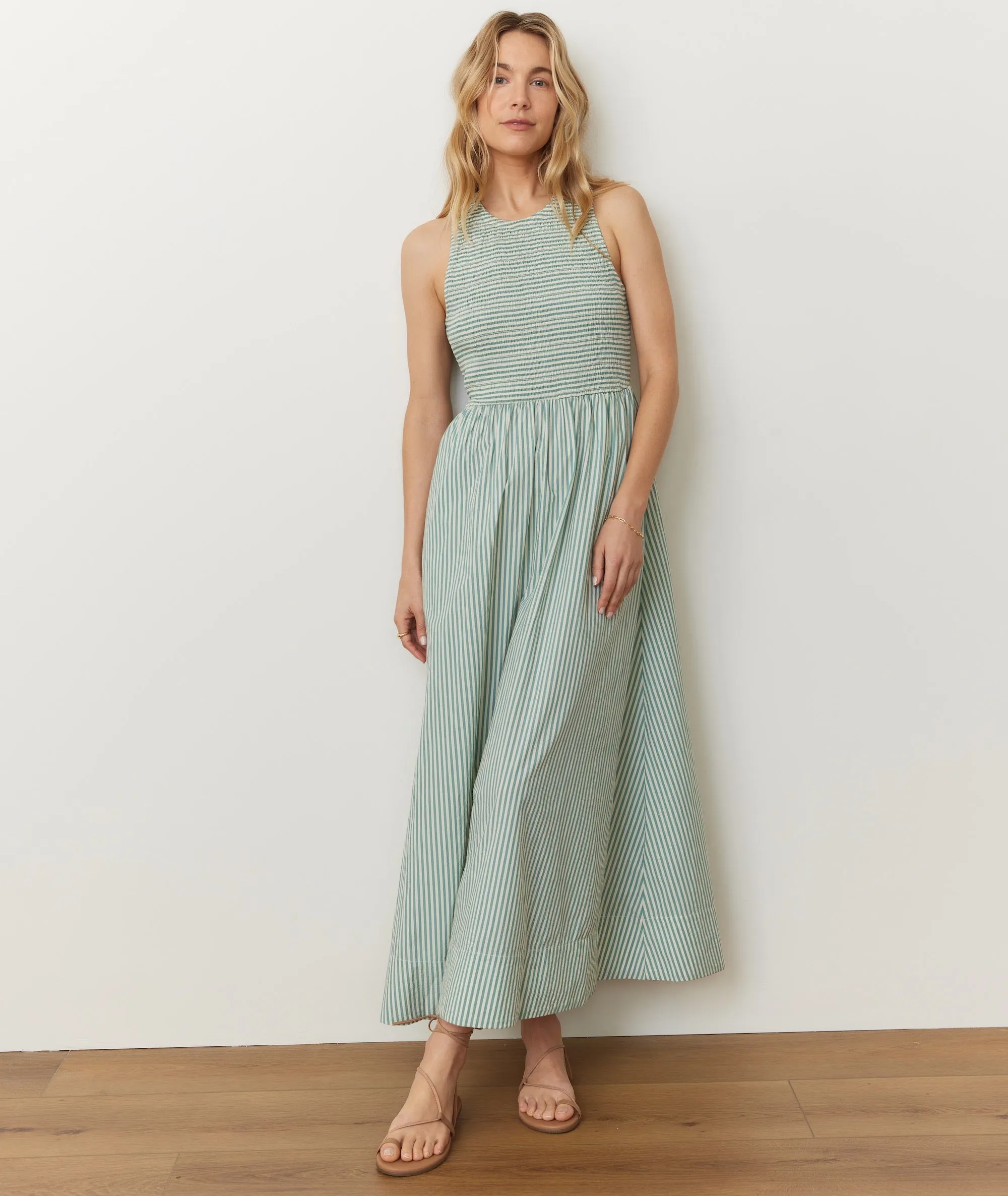 Darcy Poplin Smocked Dress sold by Marine Layer product image thumbnail 2