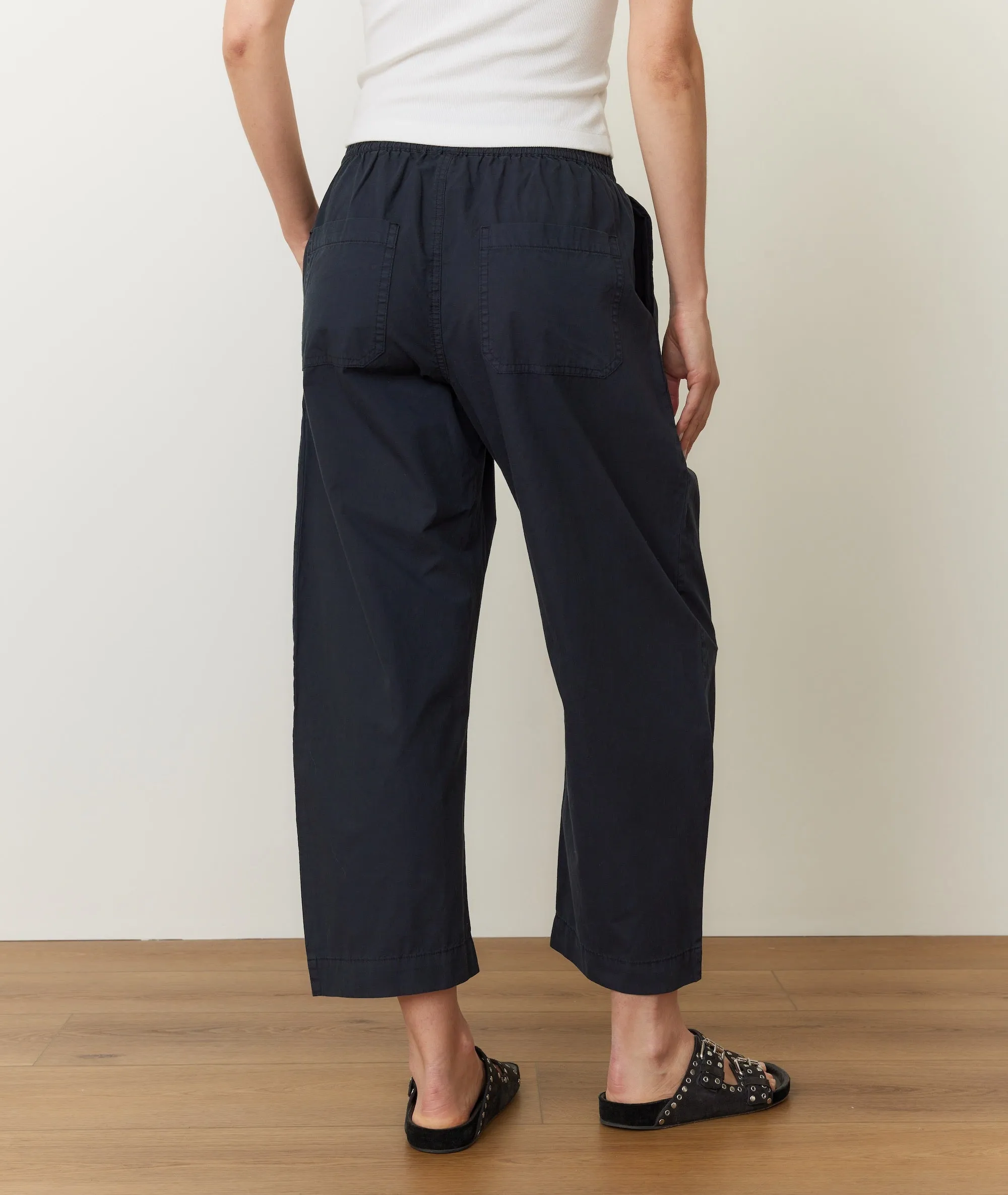 Kyra Poplin Barrel Pant sold by Marine Layer product image thumbnail 3