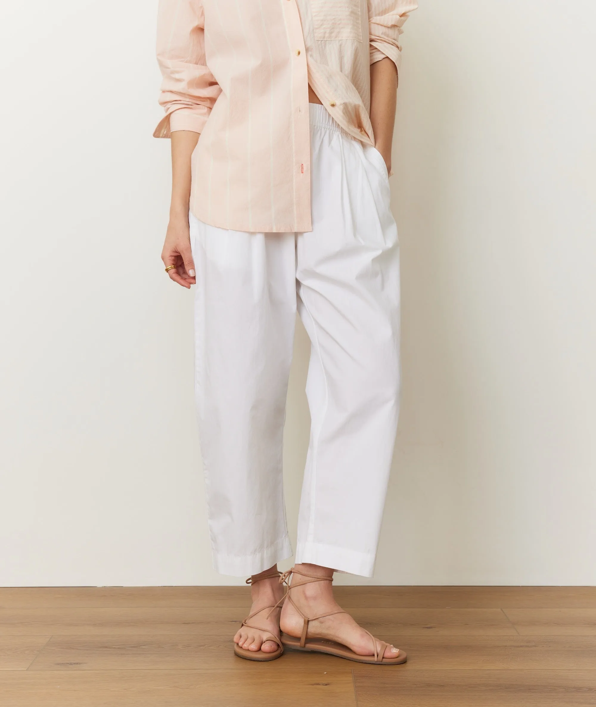 Kyra Poplin Barrel Pant sold by Marine Layer product image thumbnail 2