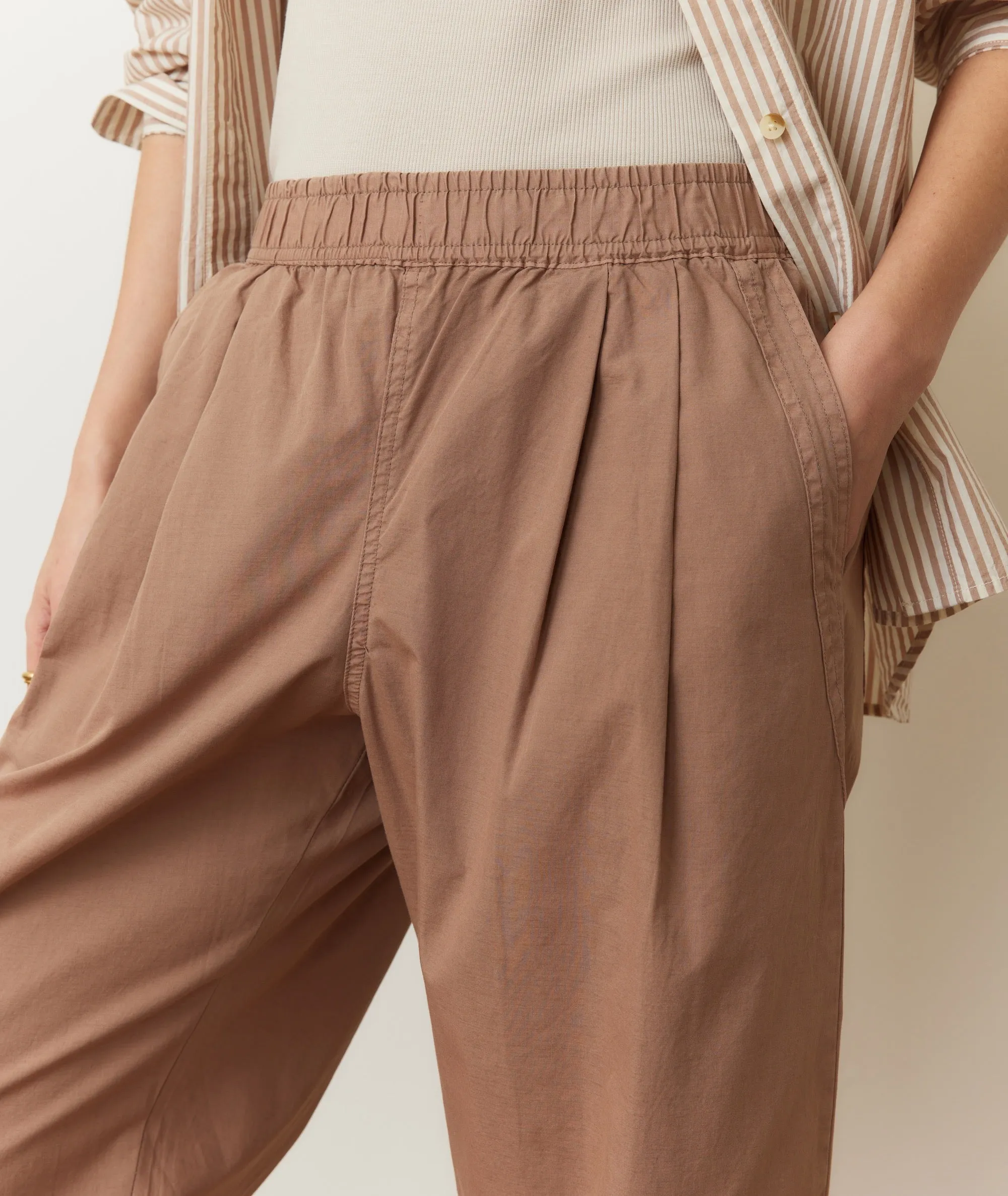 Kyra Poplin Barrel Pant sold by Marine Layer product image thumbnail 5