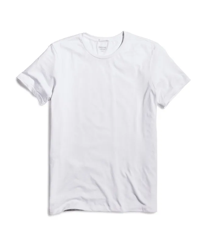 Signature Crewneck - Pure White sold by Marine Layer