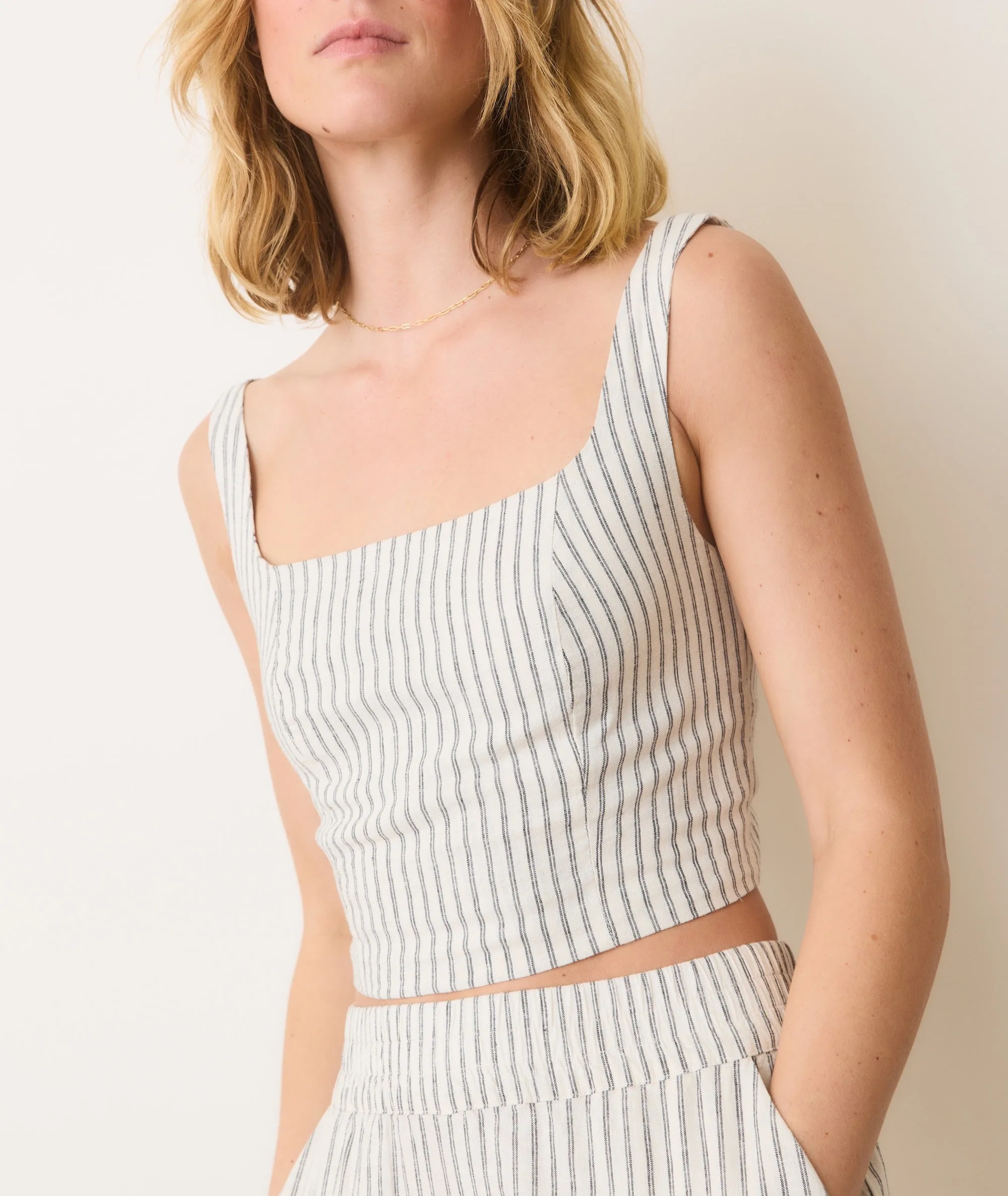 Zoe Hemp Tank sold by Marine Layer product image thumbnail 3
