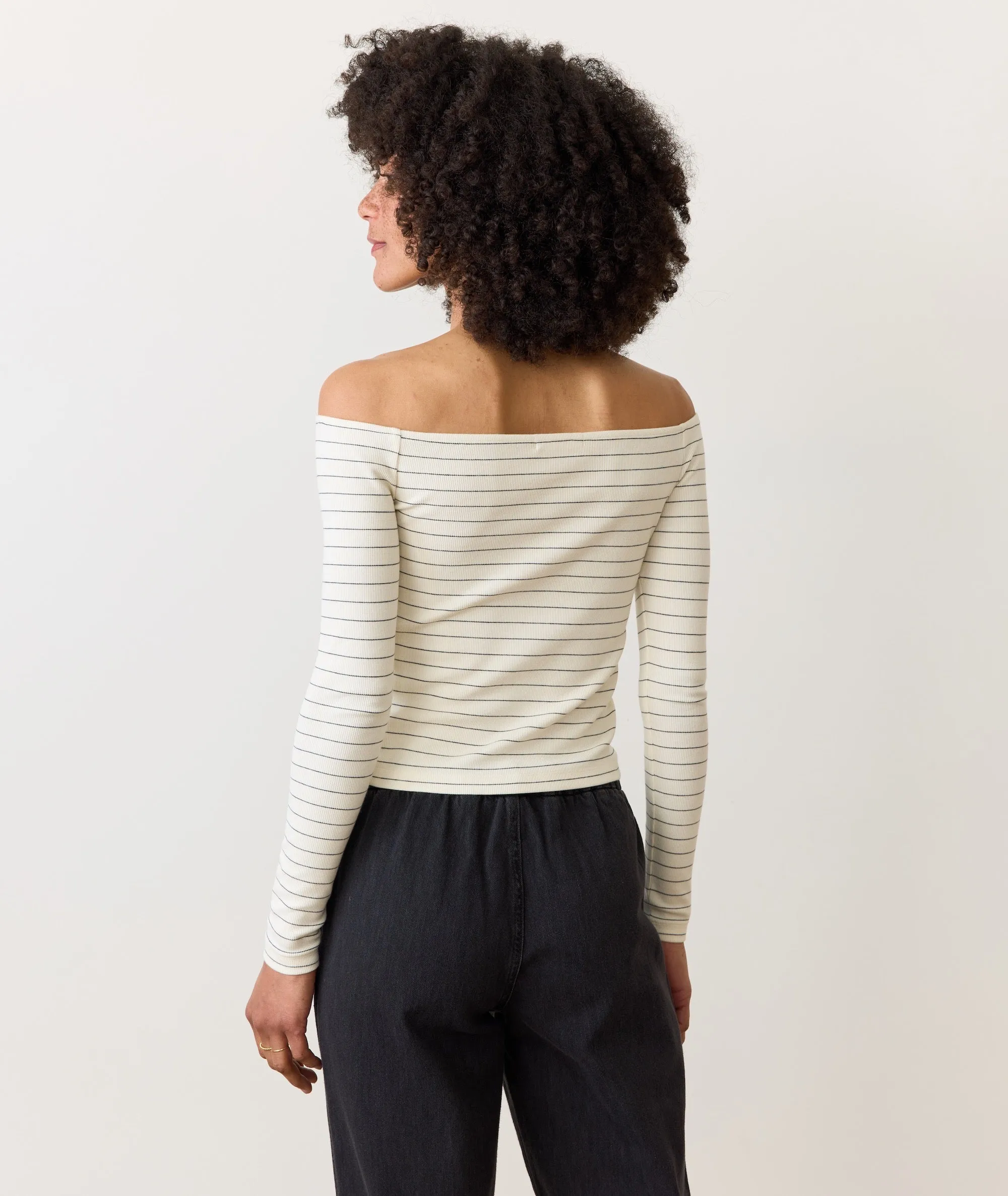 Lexi Rib Sun-In Off the Shoulder Top sold by Marine Layer product image thumbnail 3