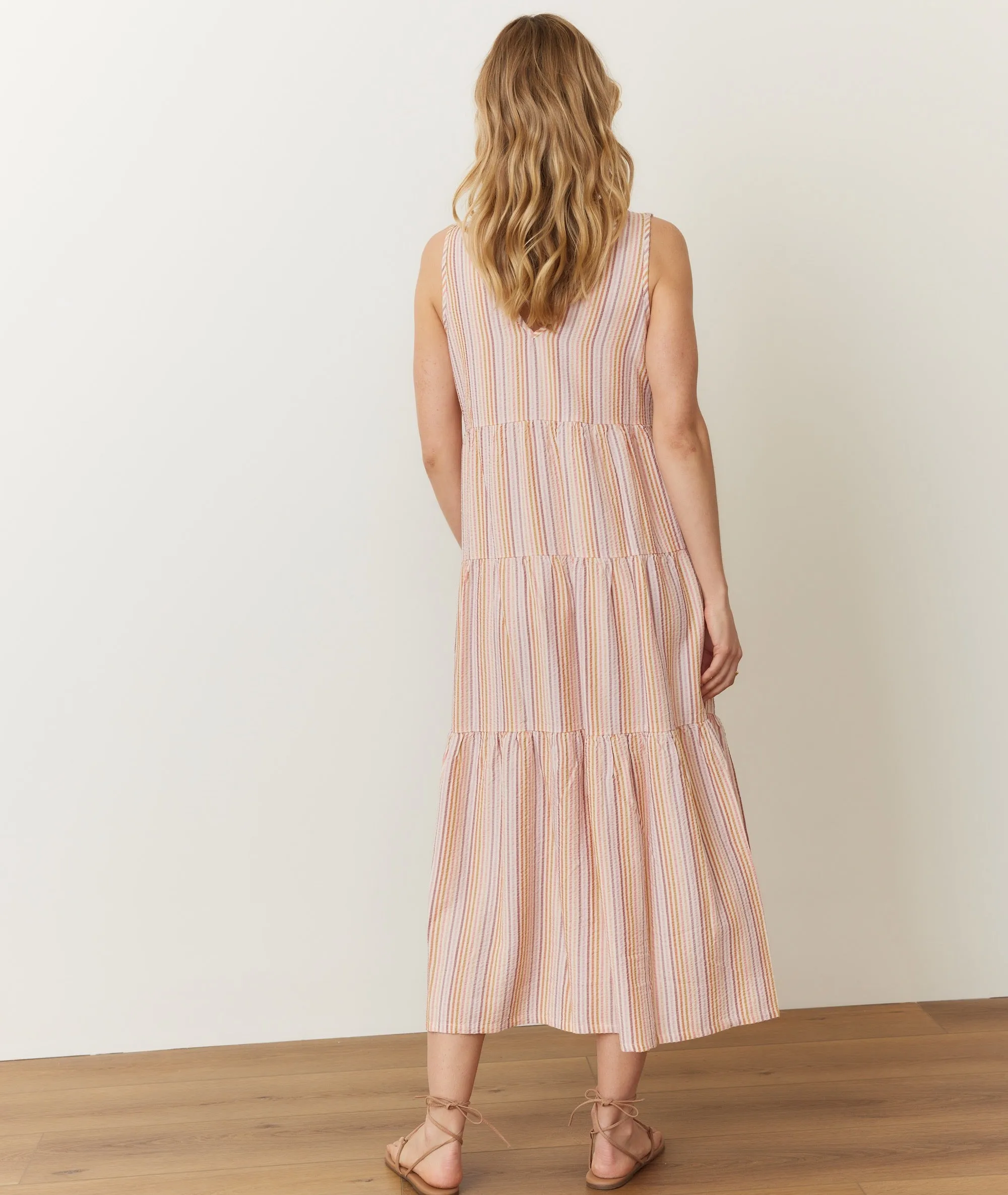 Corinne Seersucker Maxi Dress sold by Marine Layer product image thumbnail 3