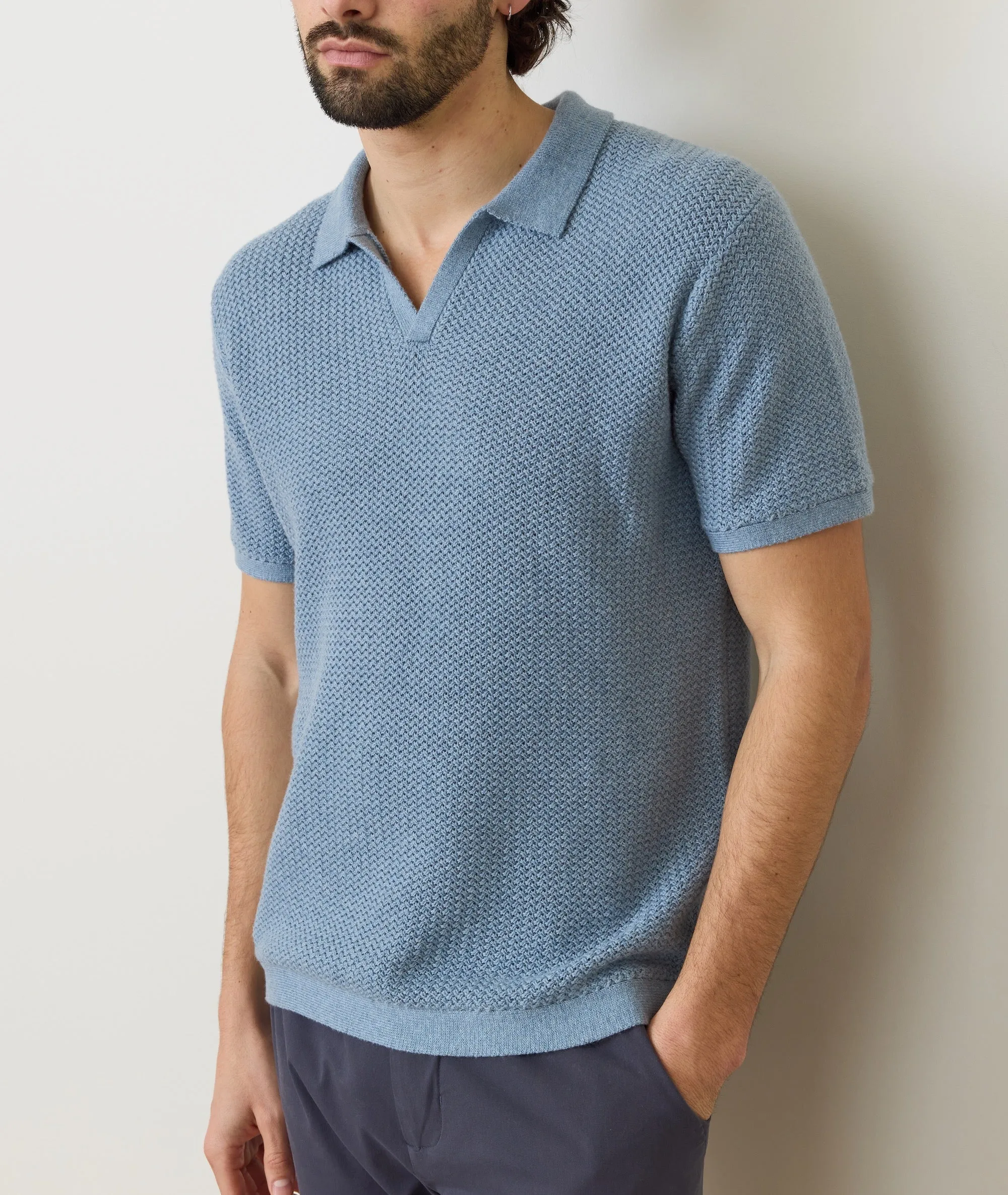 Conrad Sweater Polo sold by Marine Layer product image thumbnail 5