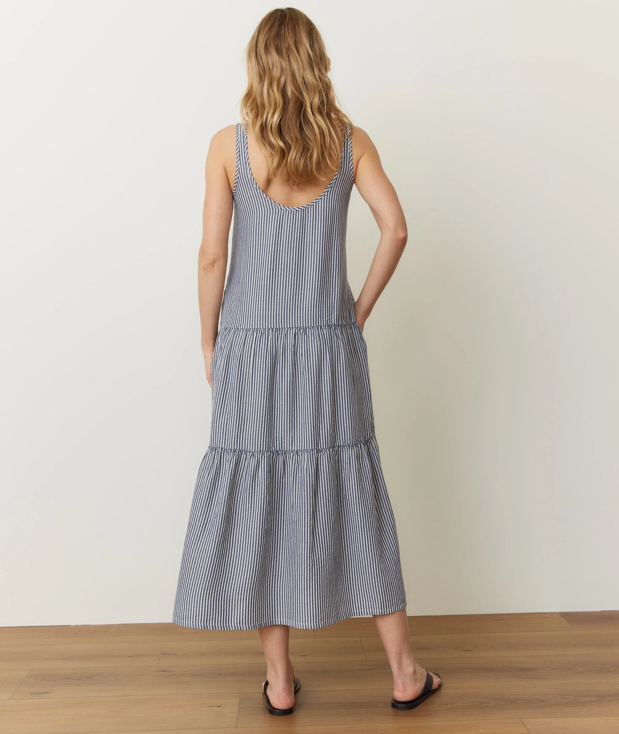 Poppy Seersucker Maxi Dress sold by Marine Layer product image thumbnail 3