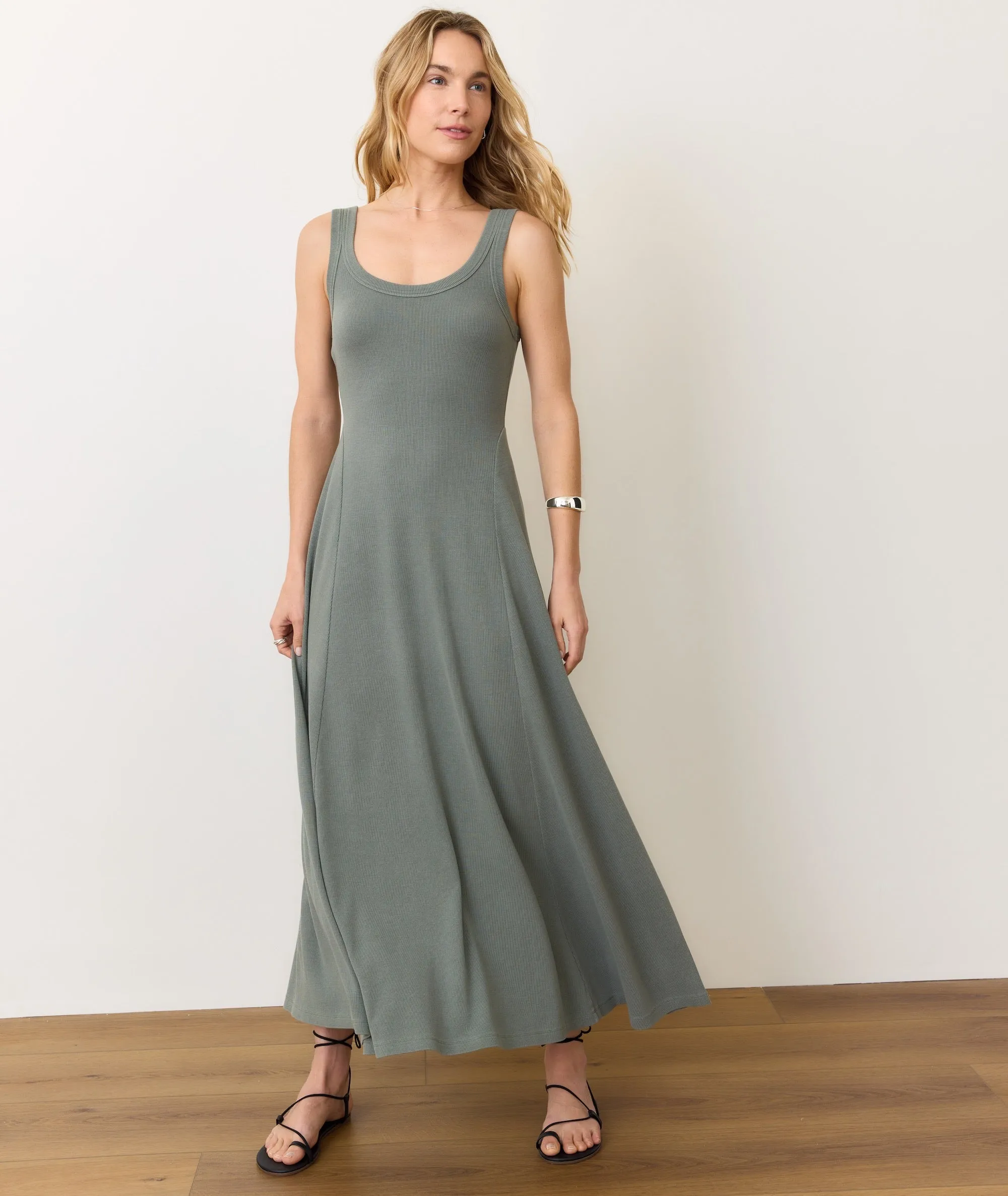 Lexi Rib Sun-In Fit & Flare Dress sold by Marine Layer