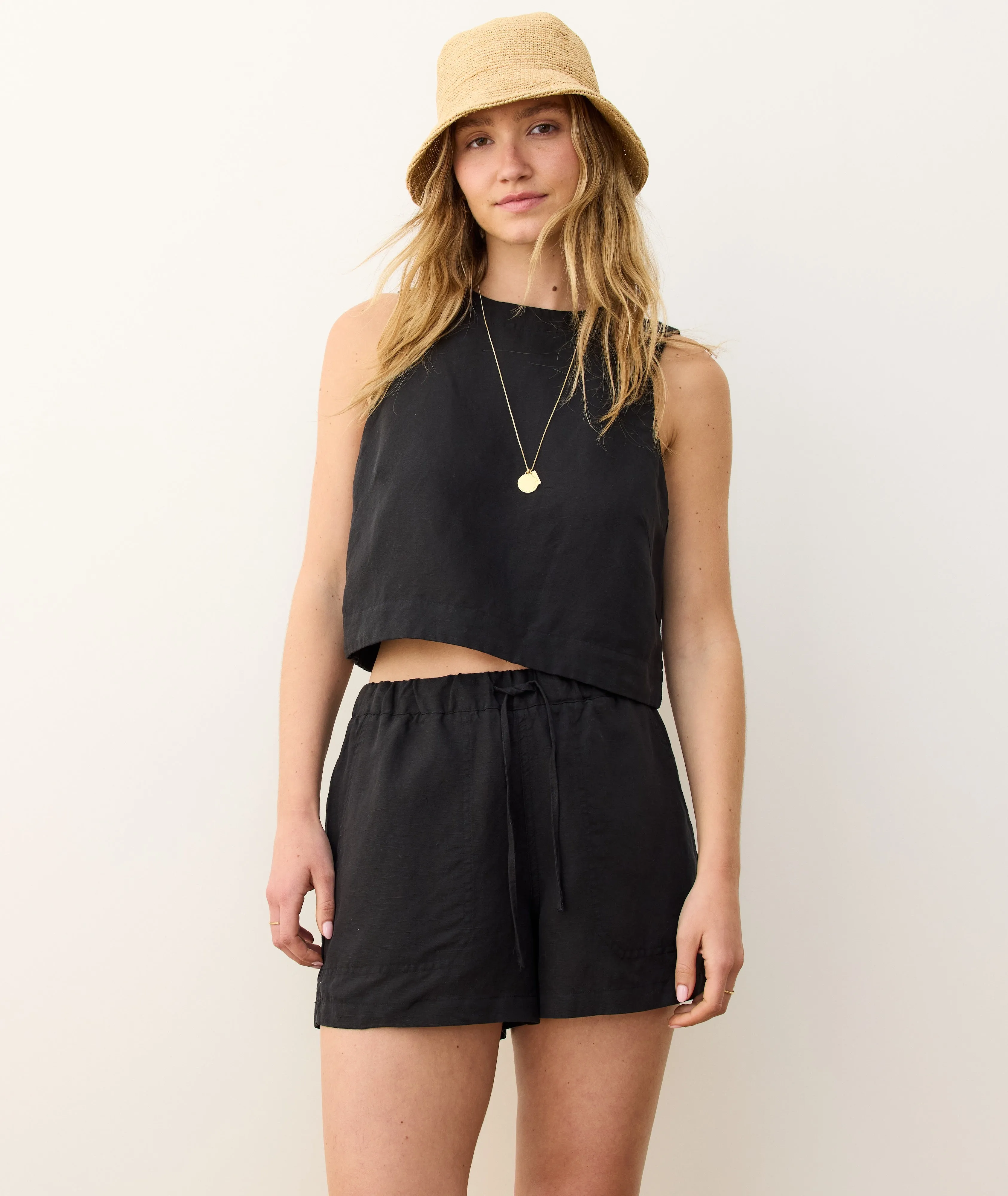 Linen Drawstring Short sold by Marine Layer product image thumbnail 4