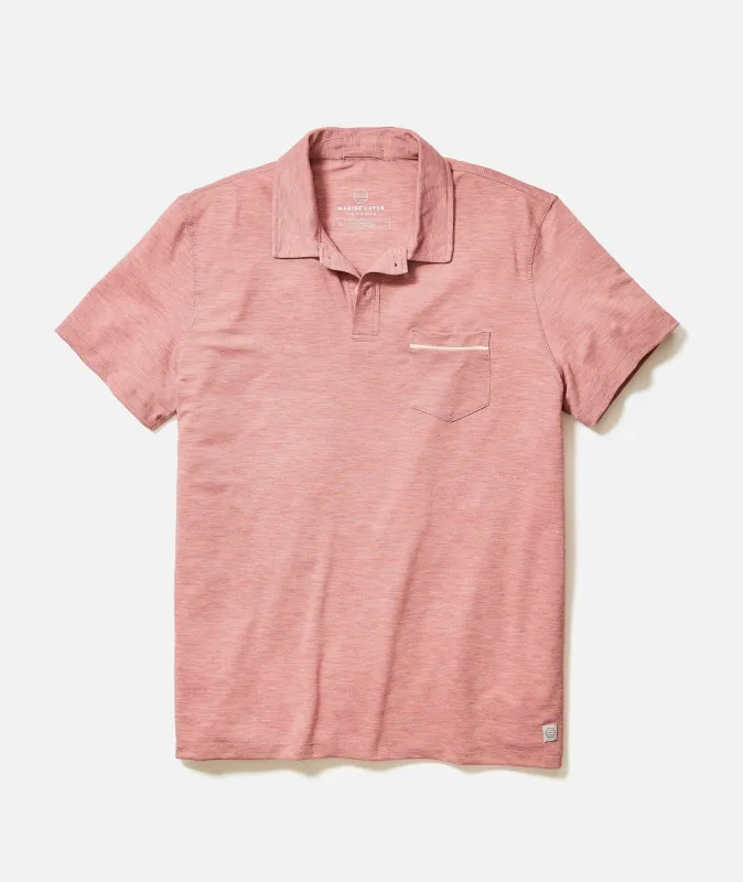 Air Pocket Polo sold by Marine Layer
