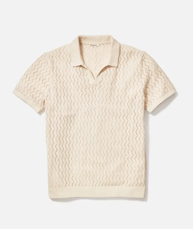 Cyrus Sweater Polo sold by Marine Layer