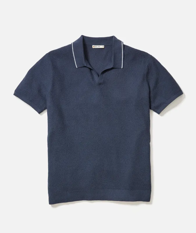 Greyson Sweater Polo sold by Marine Layer