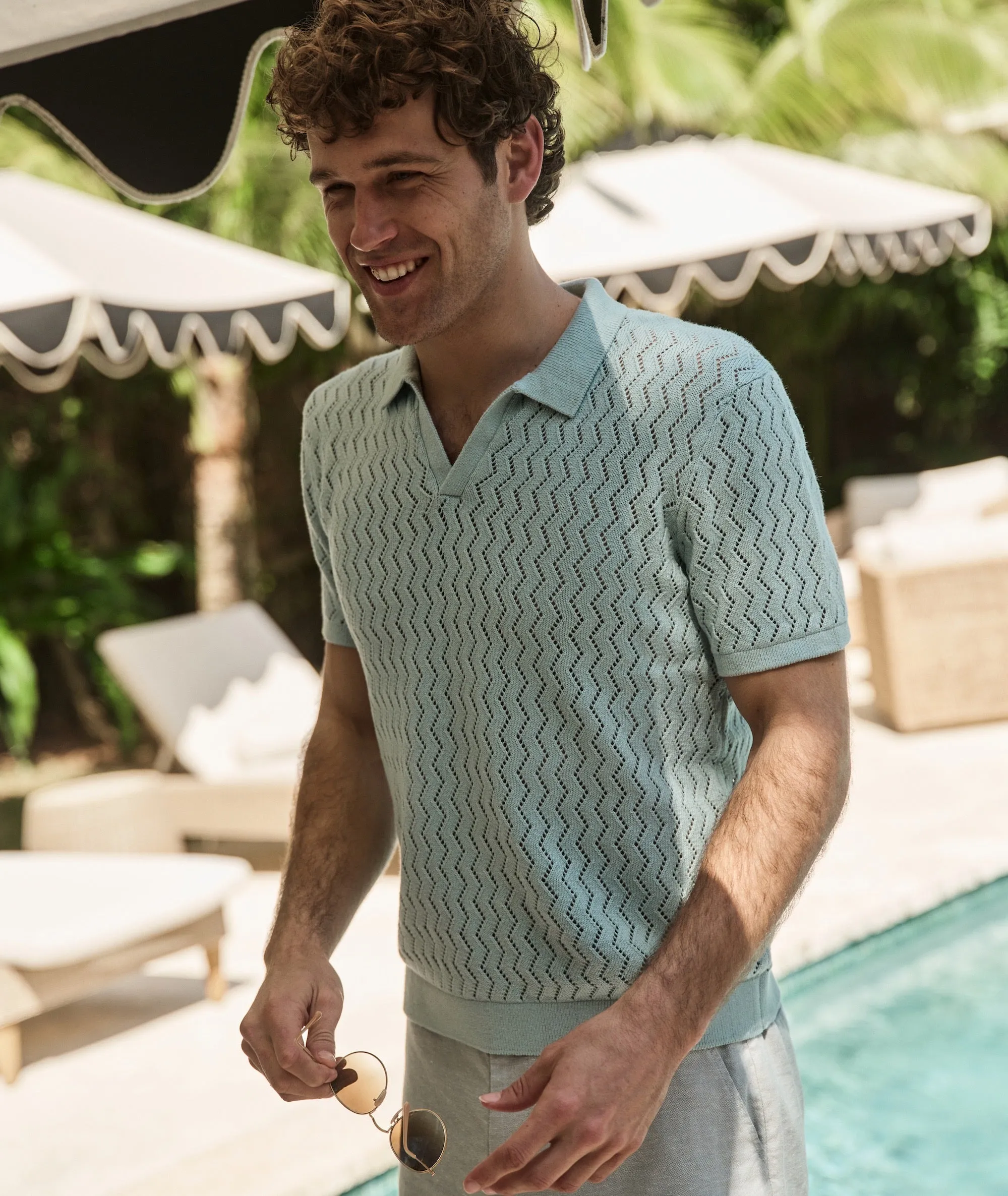 Cyrus Sweater Polo sold by Marine Layer product image thumbnail 2