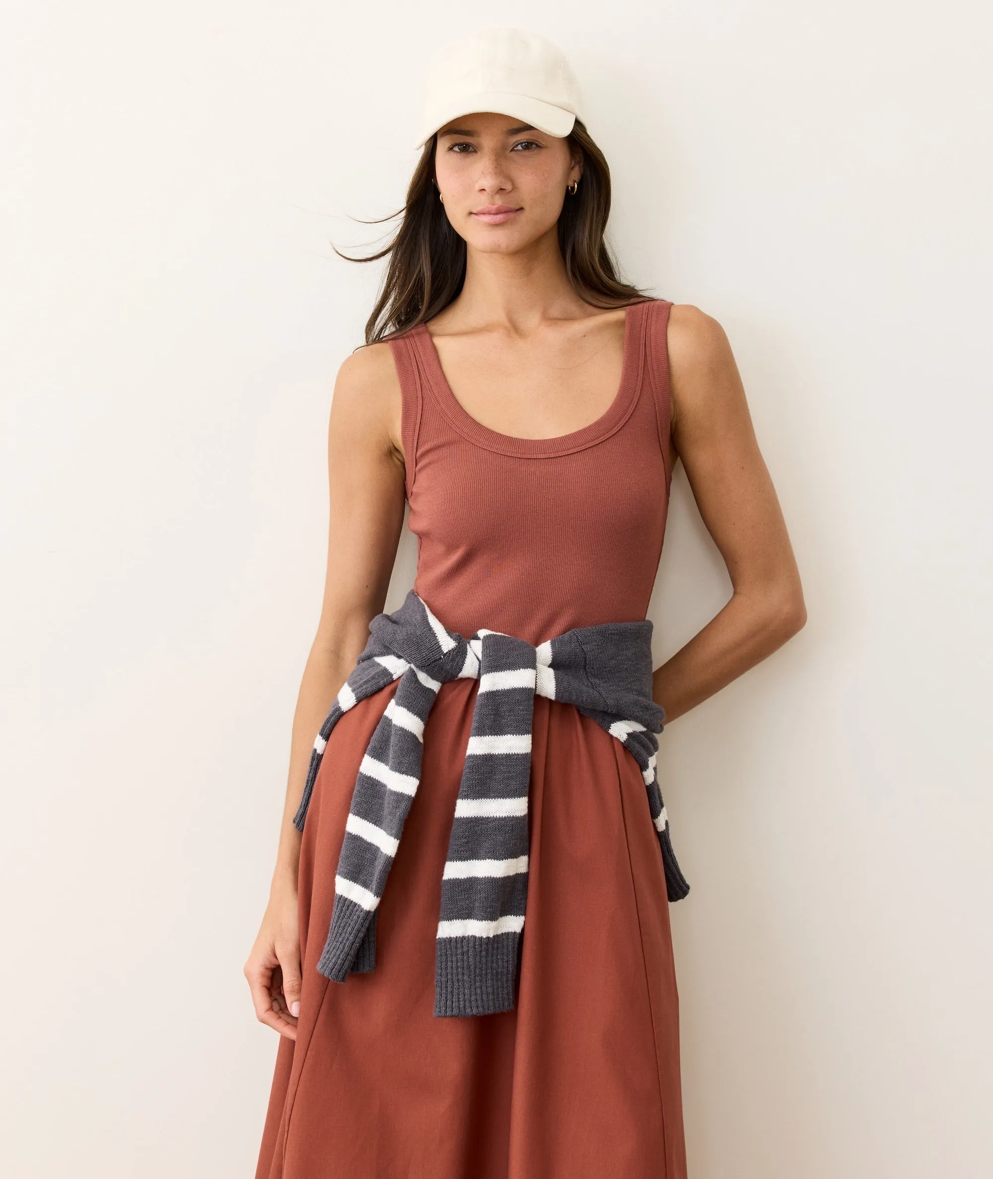 Lexi Rib Poplin Midi Dress sold by Marine Layer product image thumbnail 4