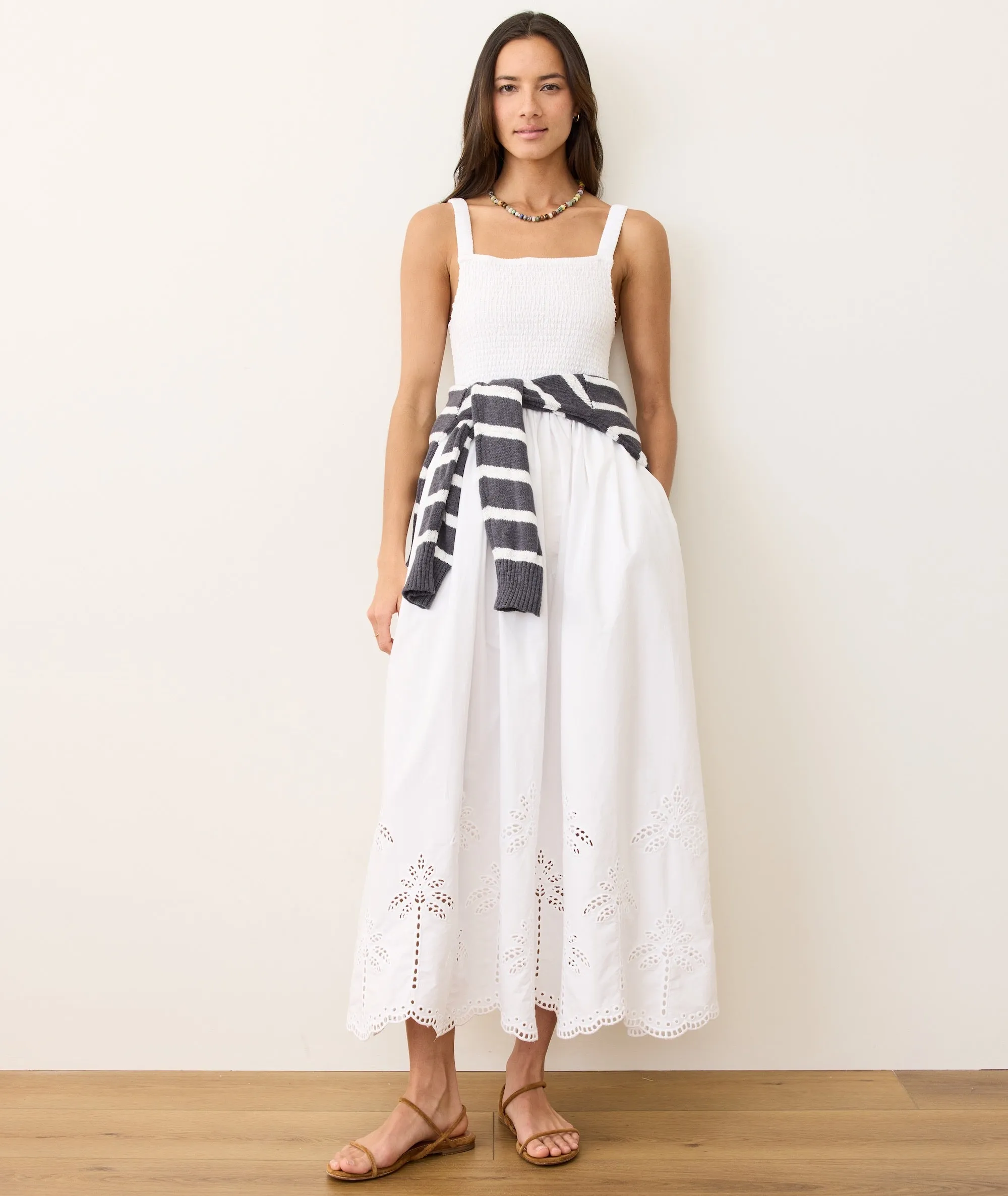 Selene Eyelet Maxi Dress sold by Marine Layer product image thumbnail 2