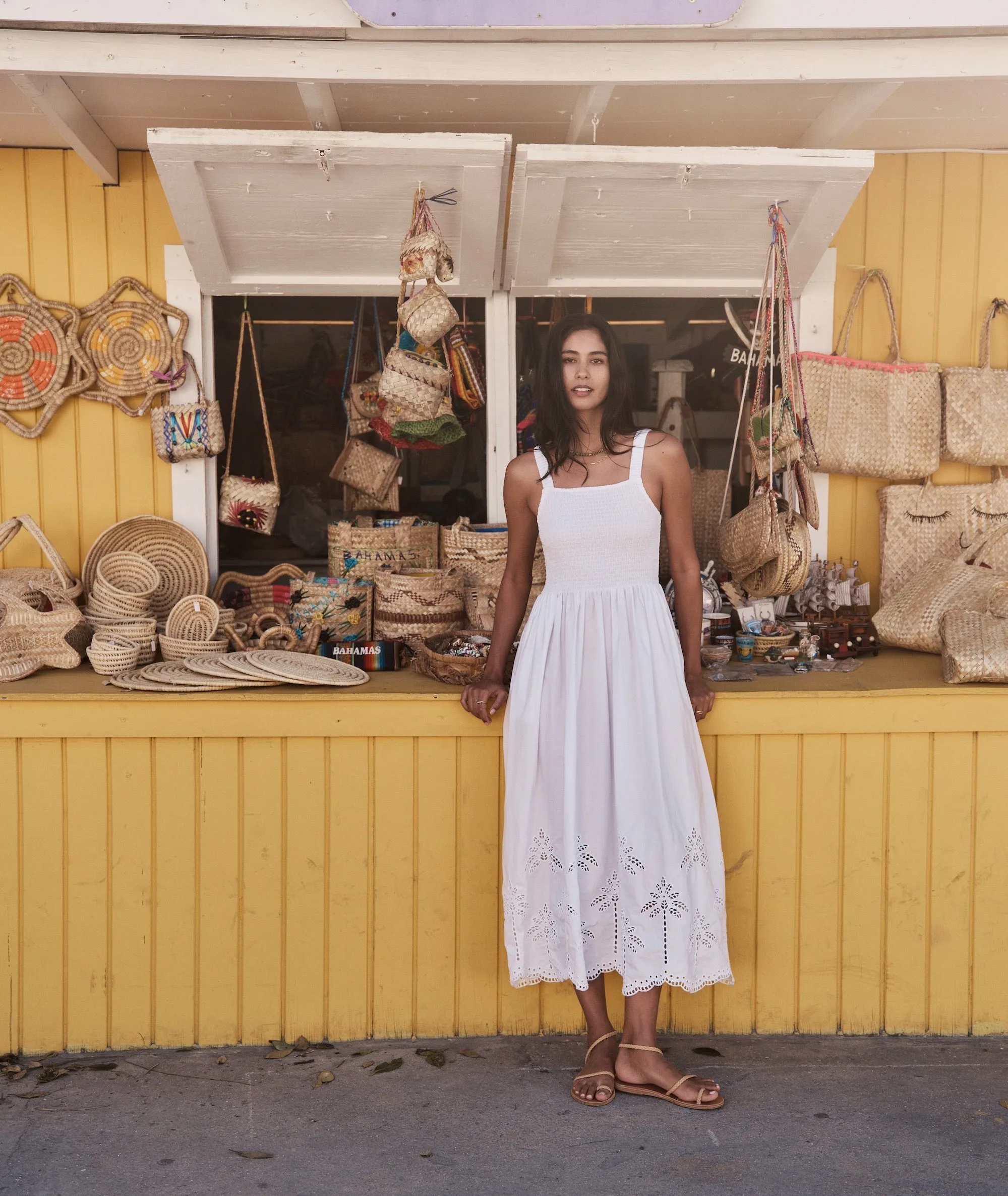Selene Eyelet Maxi Dress sold by Marine Layer product image thumbnail 4