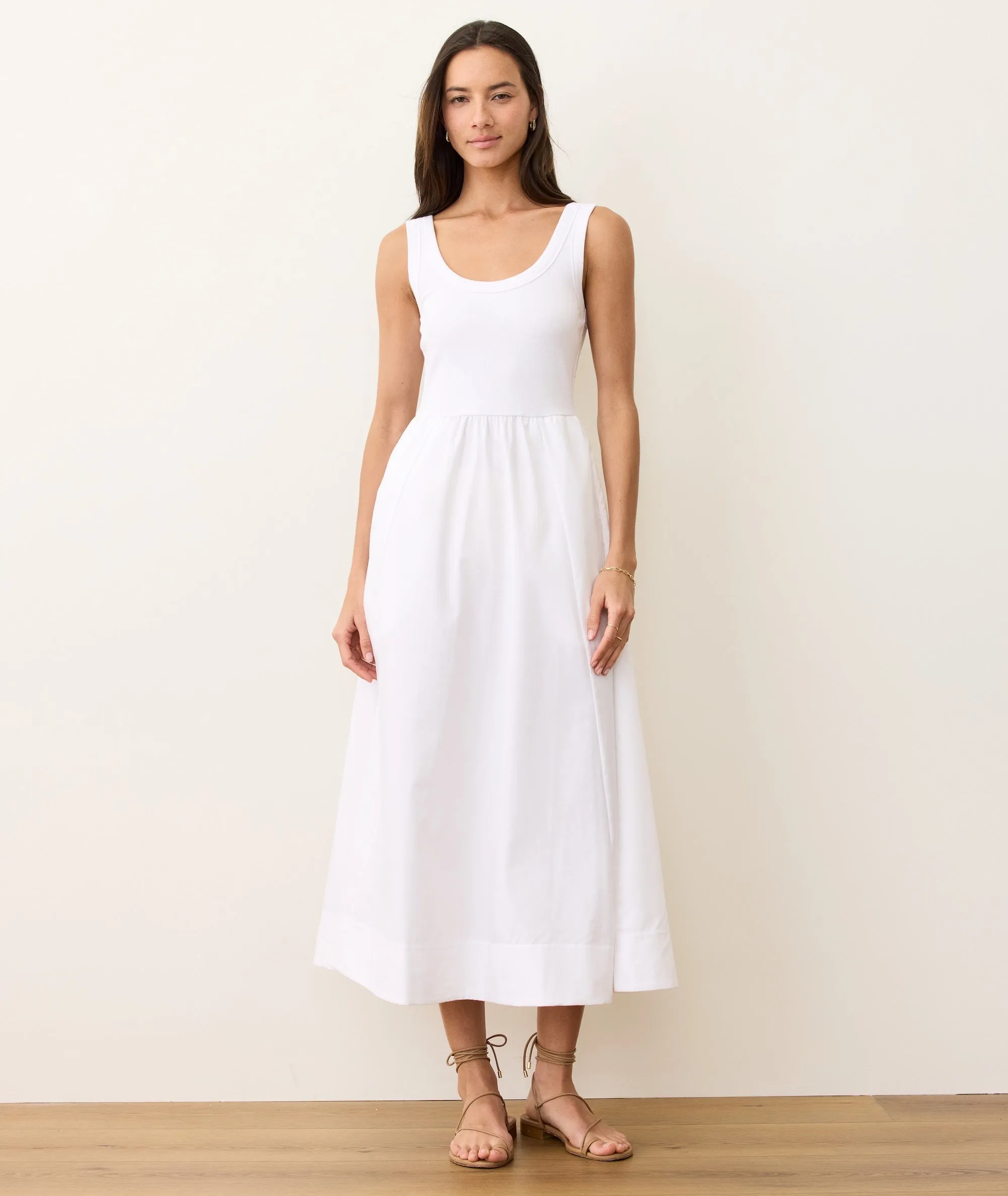 Lexi Rib Poplin Midi Dress sold by Marine Layer product image thumbnail 3