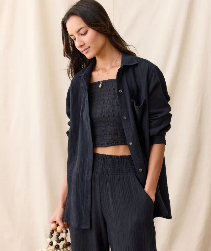 Jane Relaxed Double Cloth Shirt sold by Marine Layer