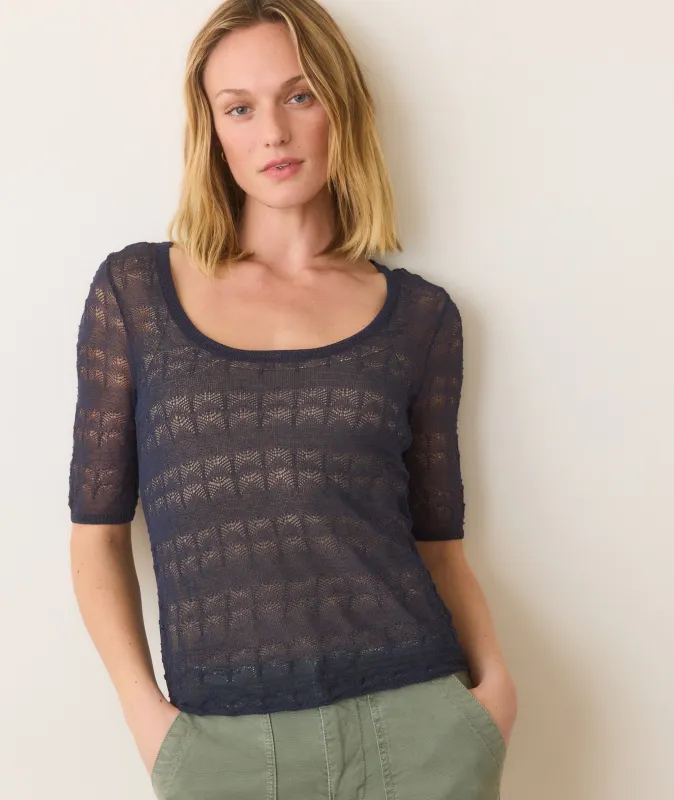Alana Sweater Top sold by Marine Layer