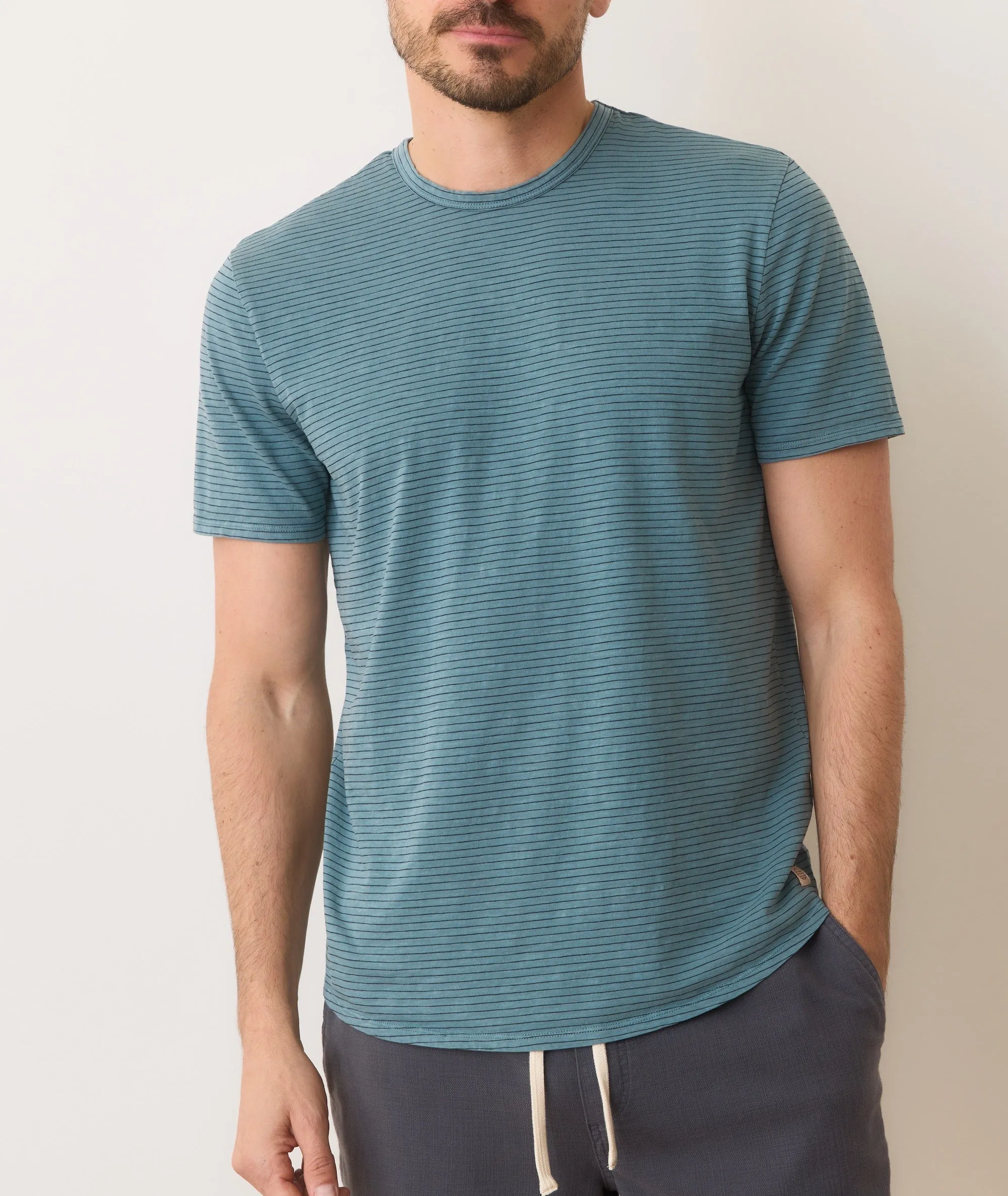 Tailored Crew Tee sold by Marine Layer product image thumbnail 2