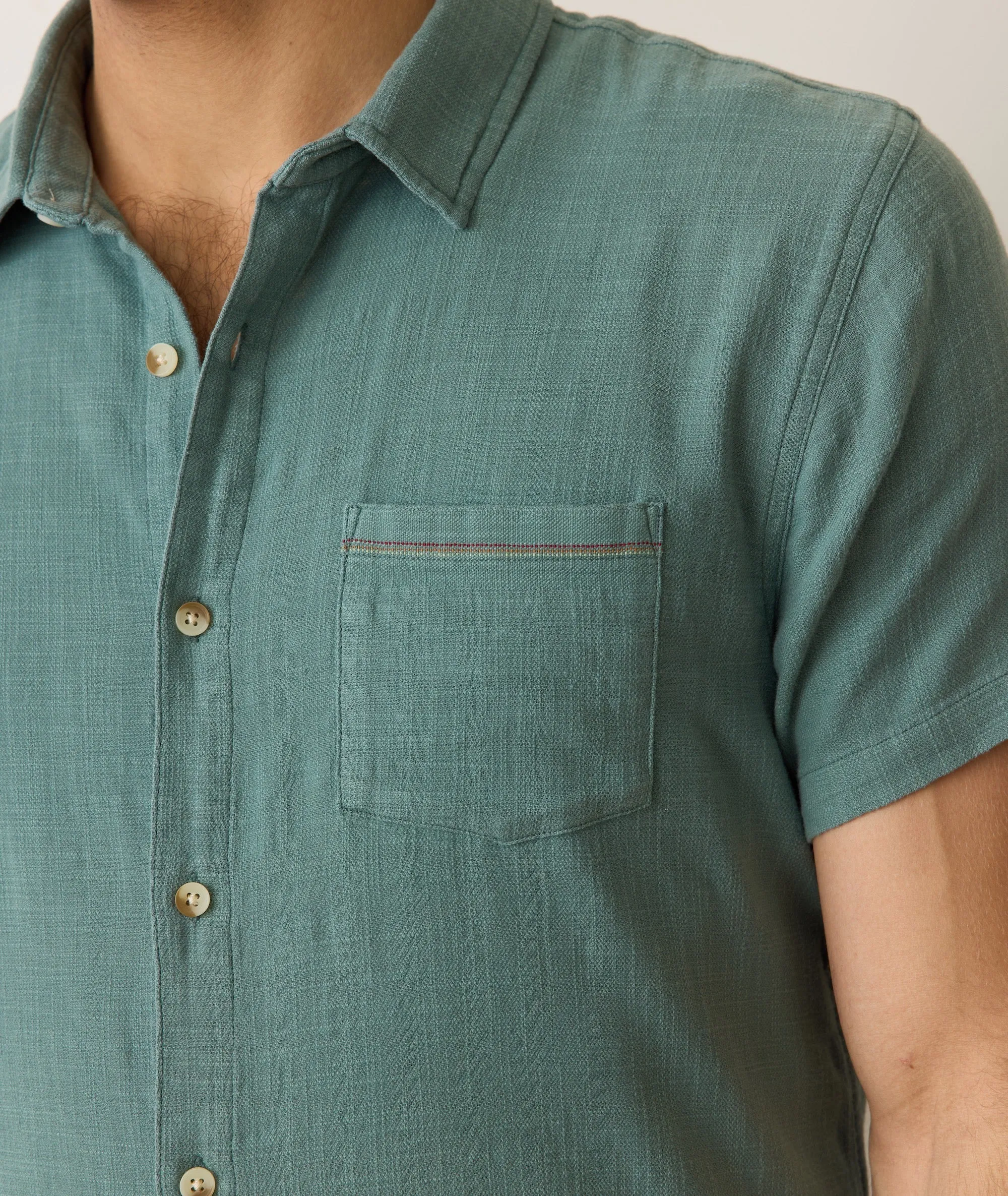 Stretch Selvage Short Sleeve Shirt sold by Marine Layer product image thumbnail 4
