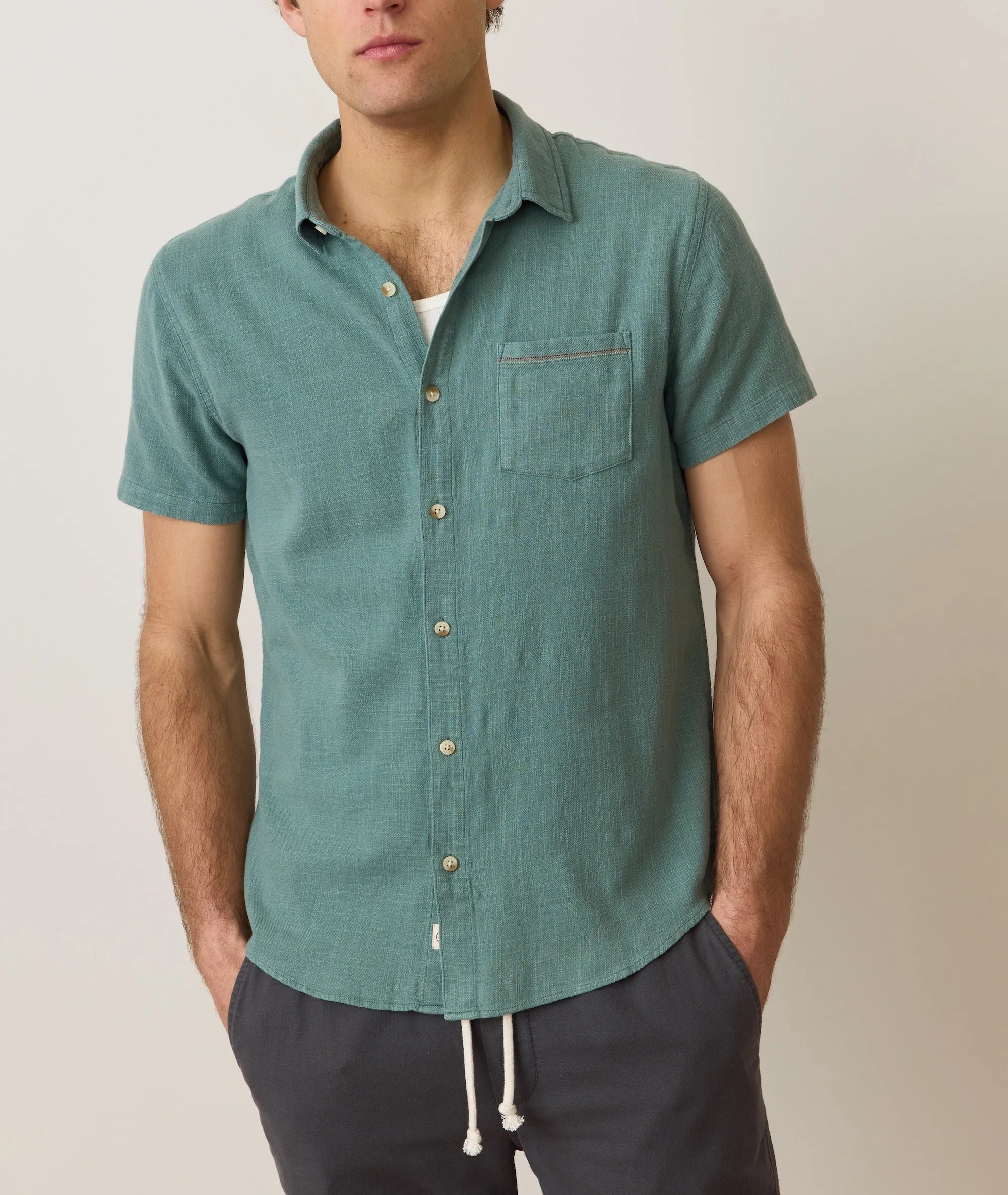 Stretch Selvage Short Sleeve Shirt sold by Marine Layer product image thumbnail 2