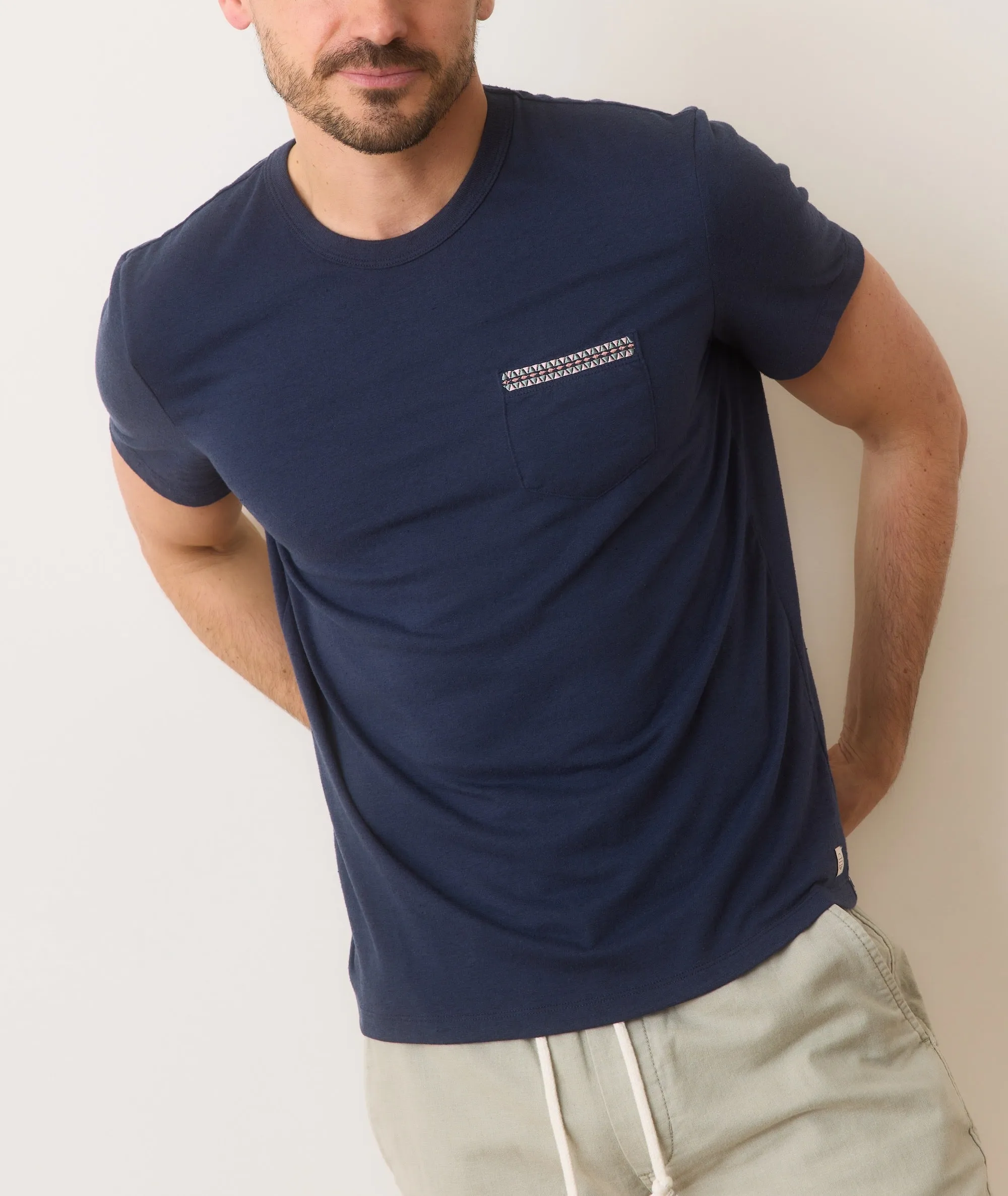 Signature Printed Pocket Tee sold by Marine Layer product image thumbnail 5