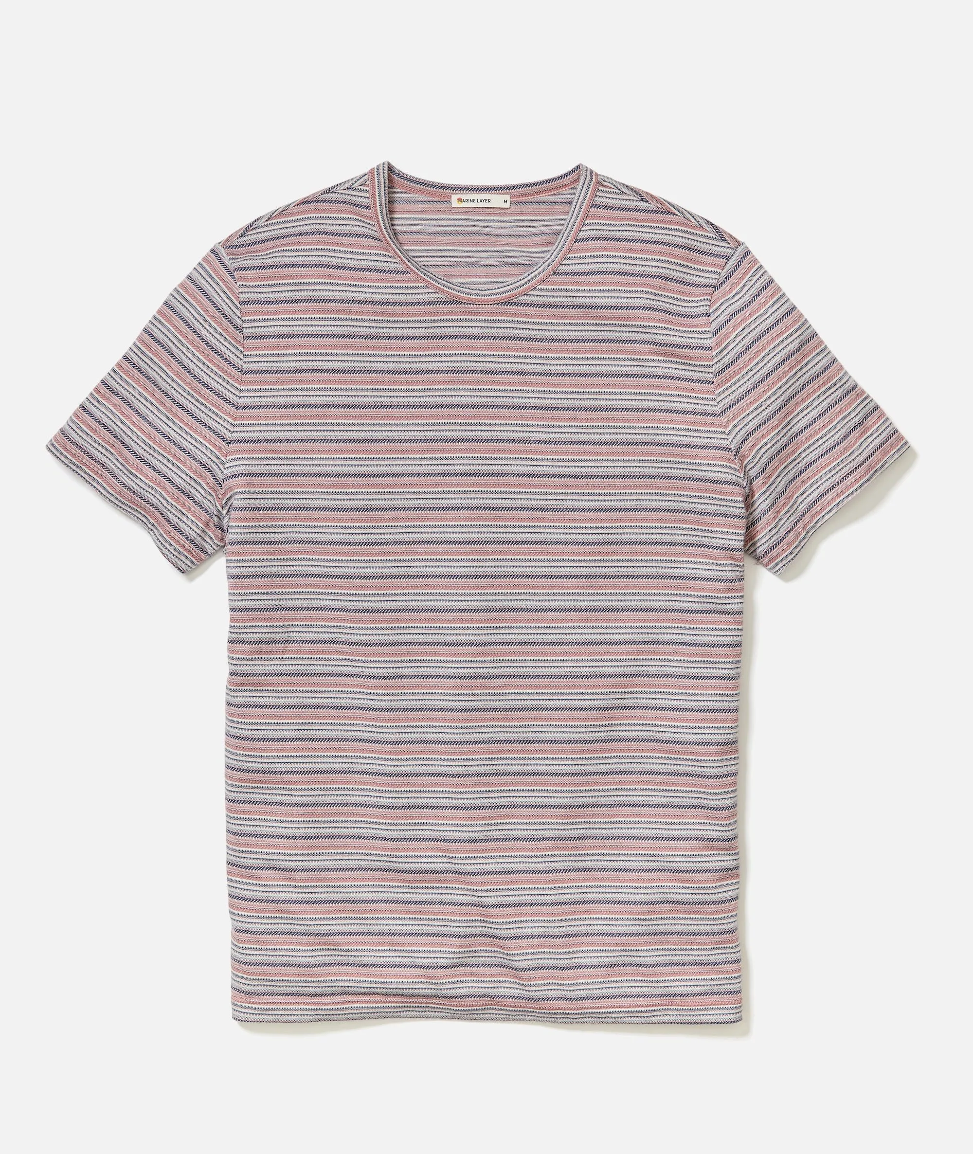 Signature Jacquard Crew Tee sold by Marine Layer