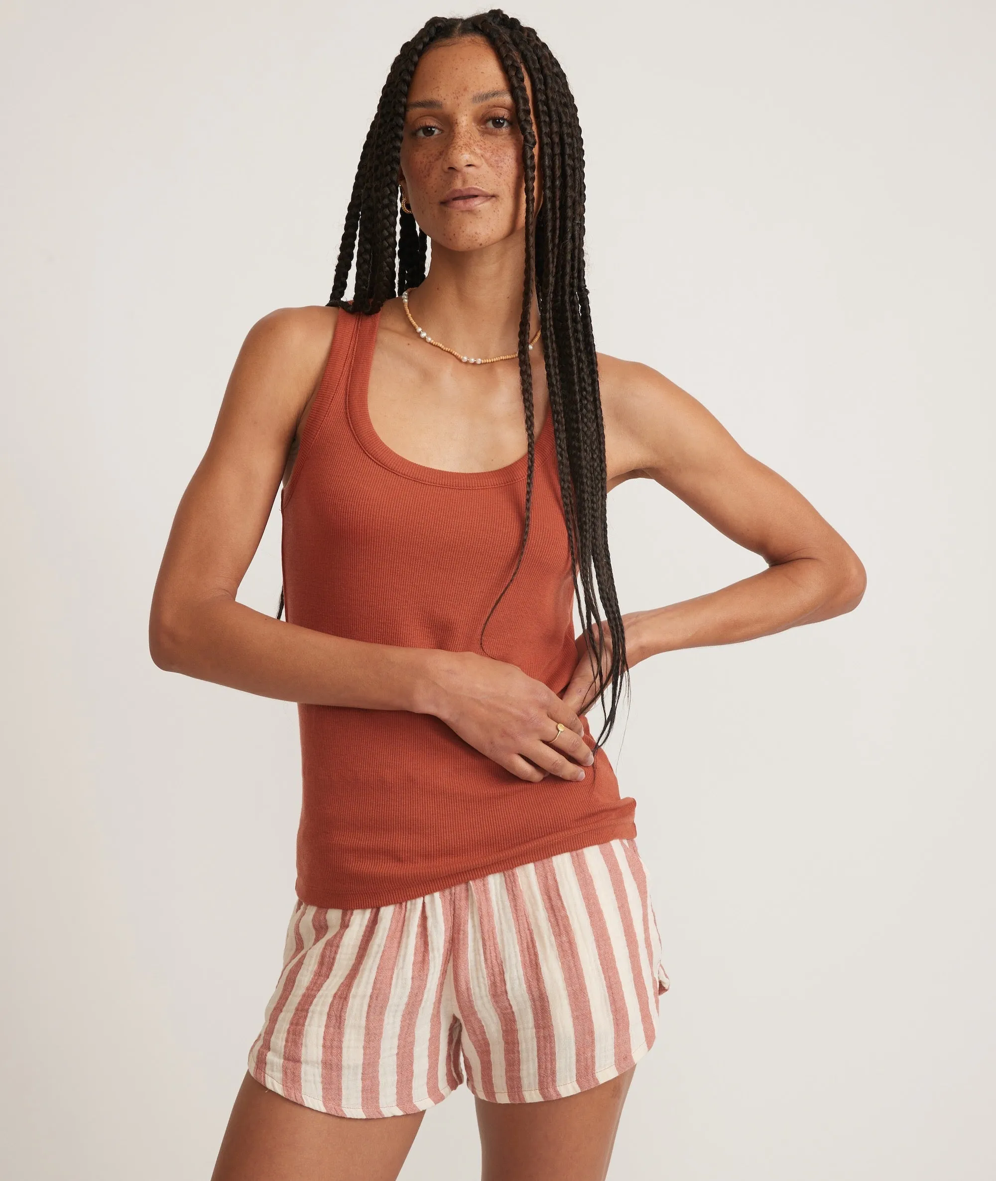 Lexi Rib Tank sold by Marine Layer product image thumbnail 2