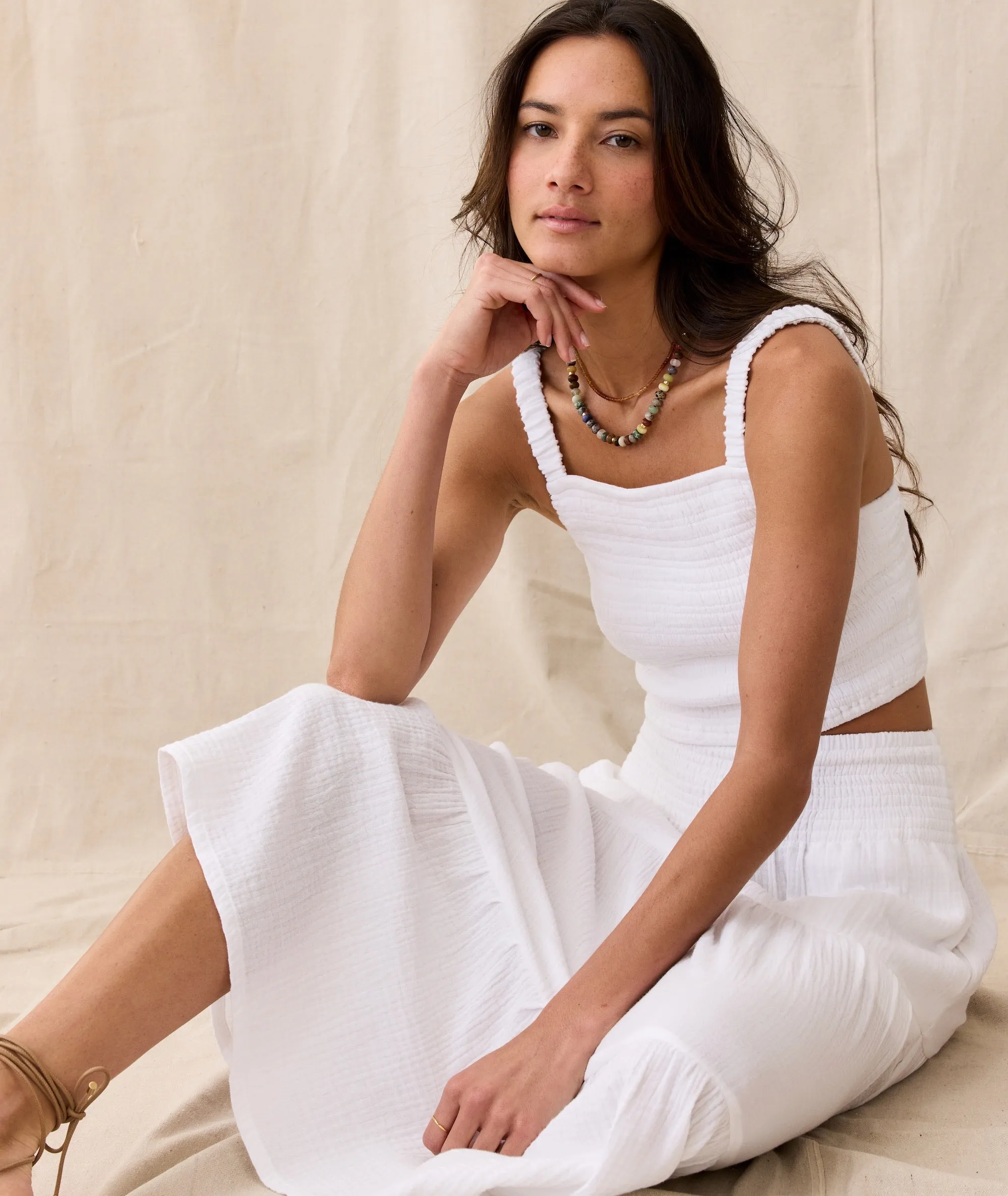 Lila Double Cloth Tank sold by Marine Layer product image thumbnail 3