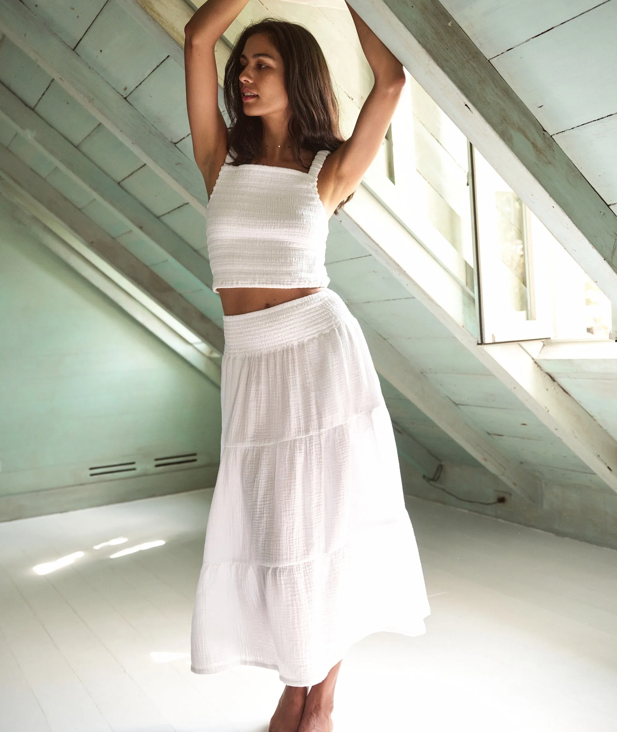 Lila Double Cloth Tank sold by Marine Layer product image thumbnail 4