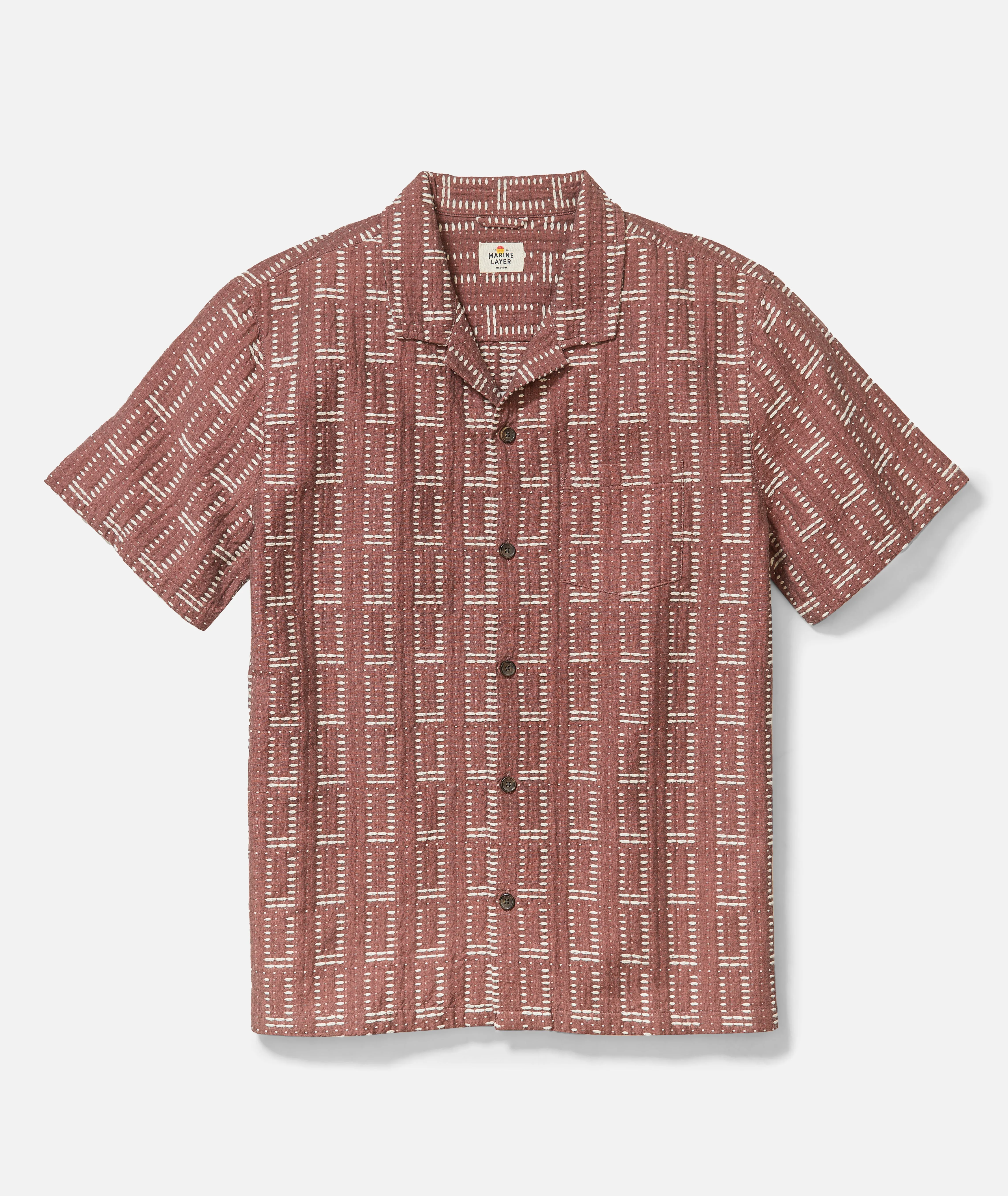 Dobby Resort Shirt sold by Marine Layer