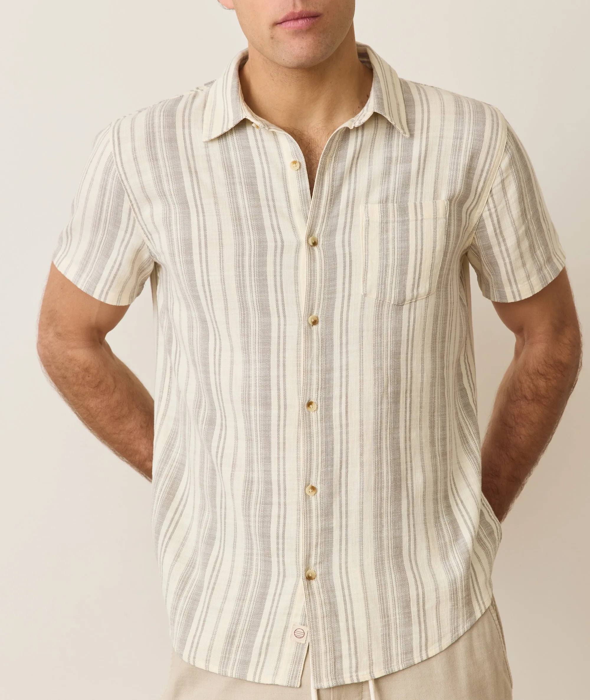 Stretch Selvage Short Sleeve Shirt sold by Marine Layer product image thumbnail 5