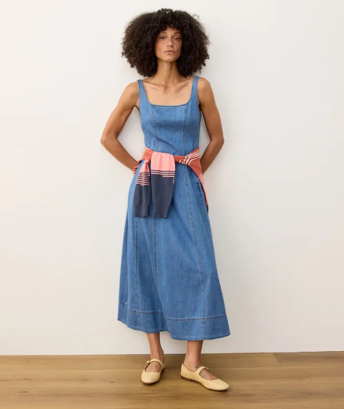 Roan Denim Maxi Dress sold by Marine Layer