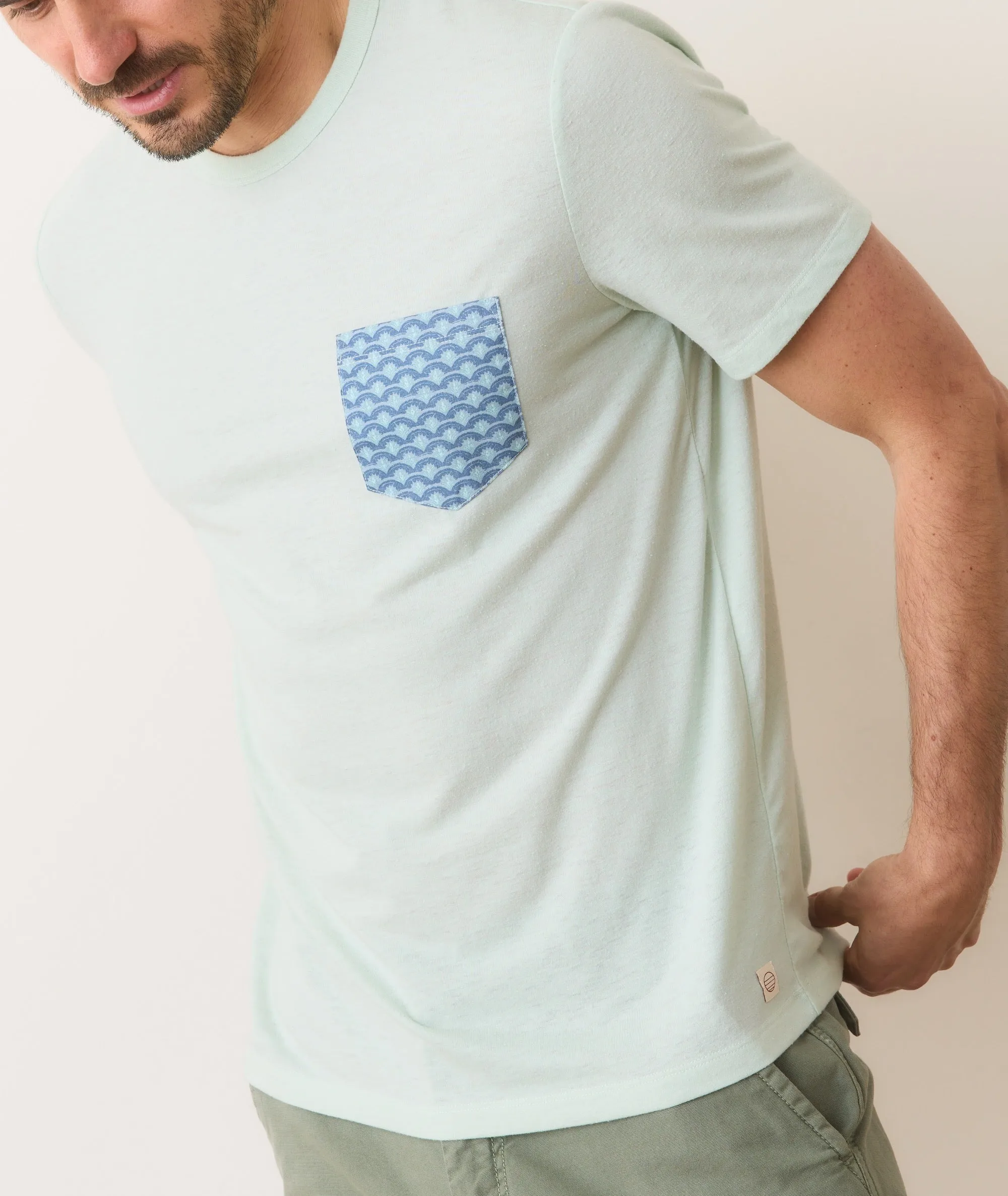 Signature Printed Pocket Tee sold by Marine Layer product image thumbnail 5