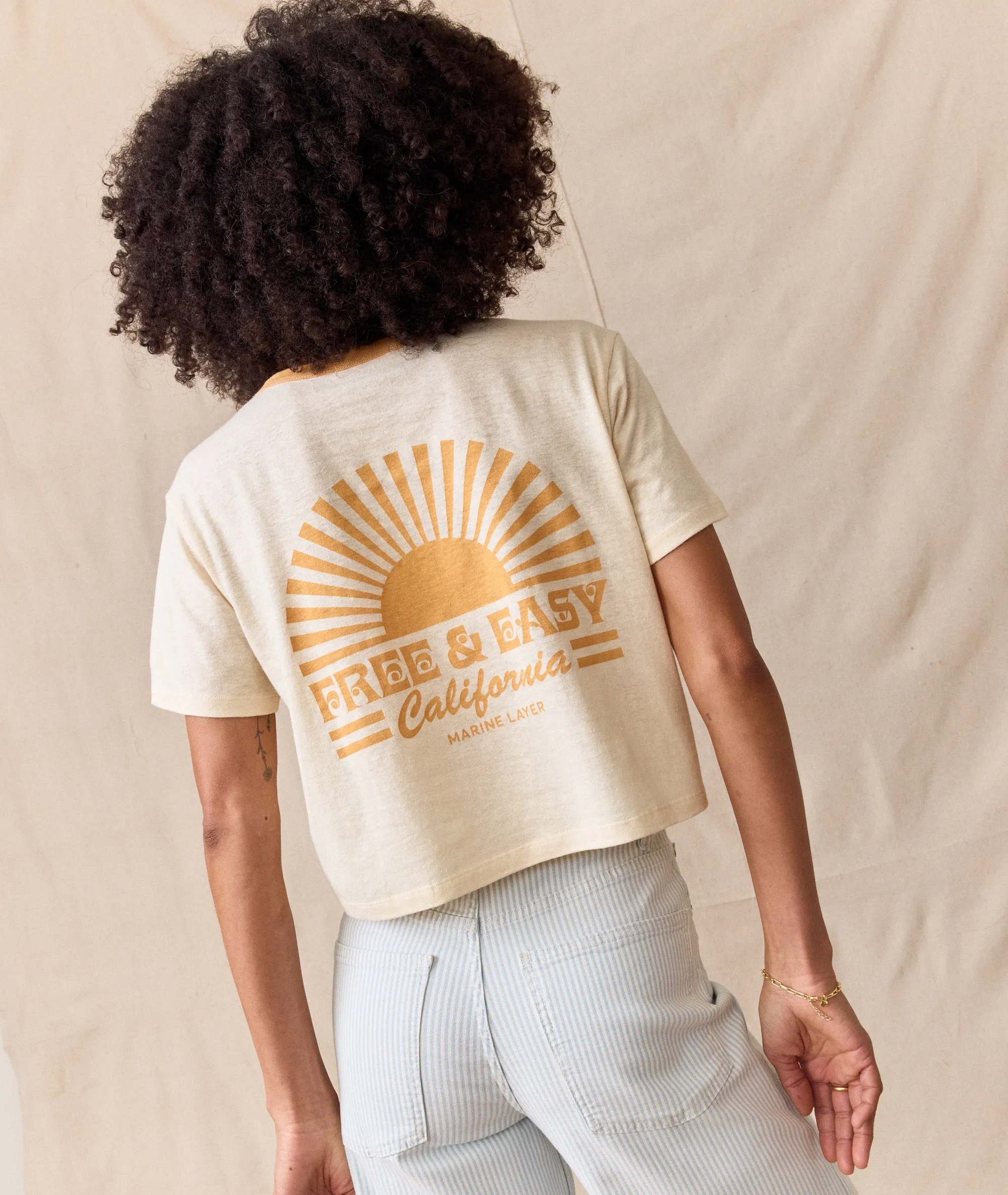 ML x Free & Easy Crop Graphic Tee sold by Marine Layer product image thumbnail 2