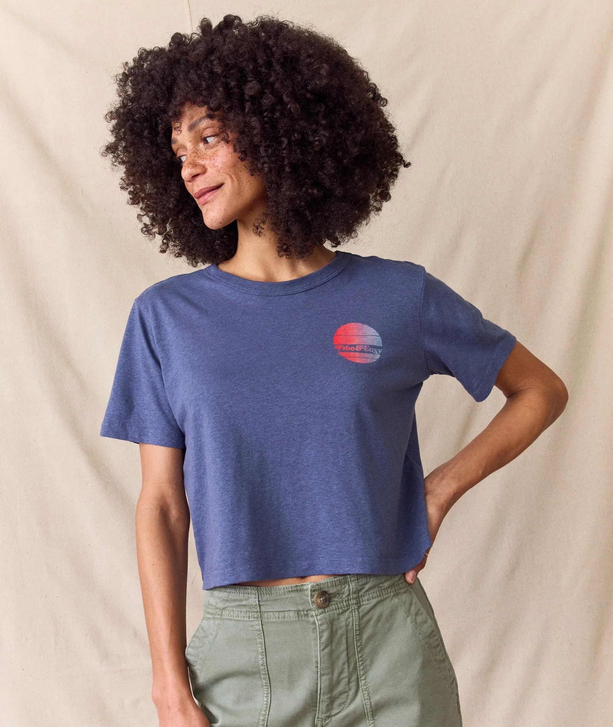 ML x Free & Easy Crop Graphic Tee sold by Marine Layer product image thumbnail 5