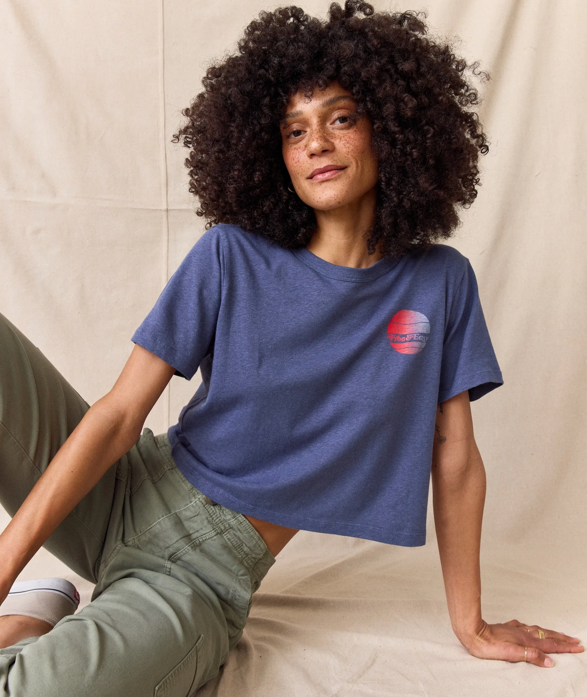 ML x Free & Easy Crop Graphic Tee sold by Marine Layer