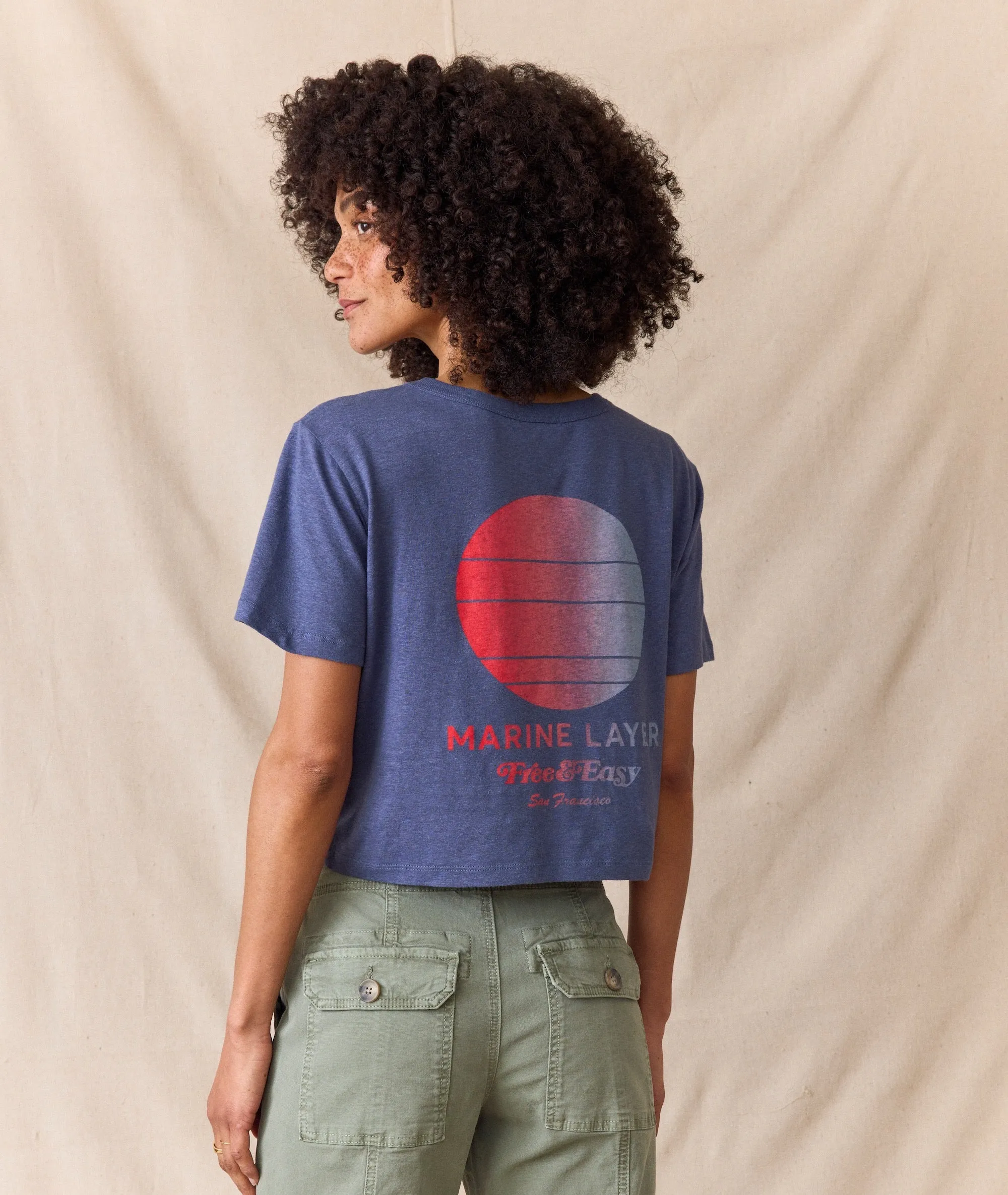 ML x Free & Easy Crop Graphic Tee sold by Marine Layer product image thumbnail 4