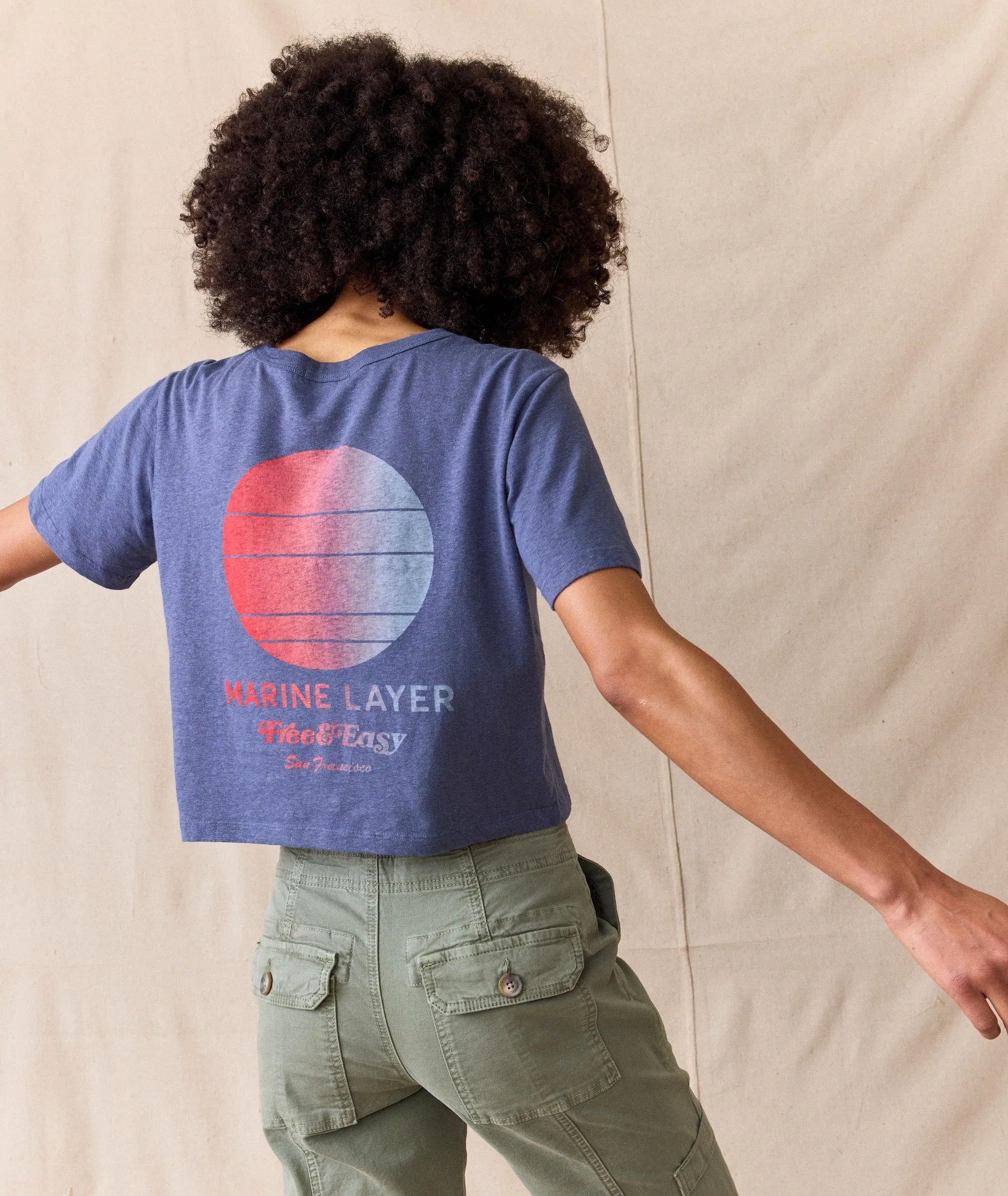 ML x Free & Easy Crop Graphic Tee sold by Marine Layer product image thumbnail 2