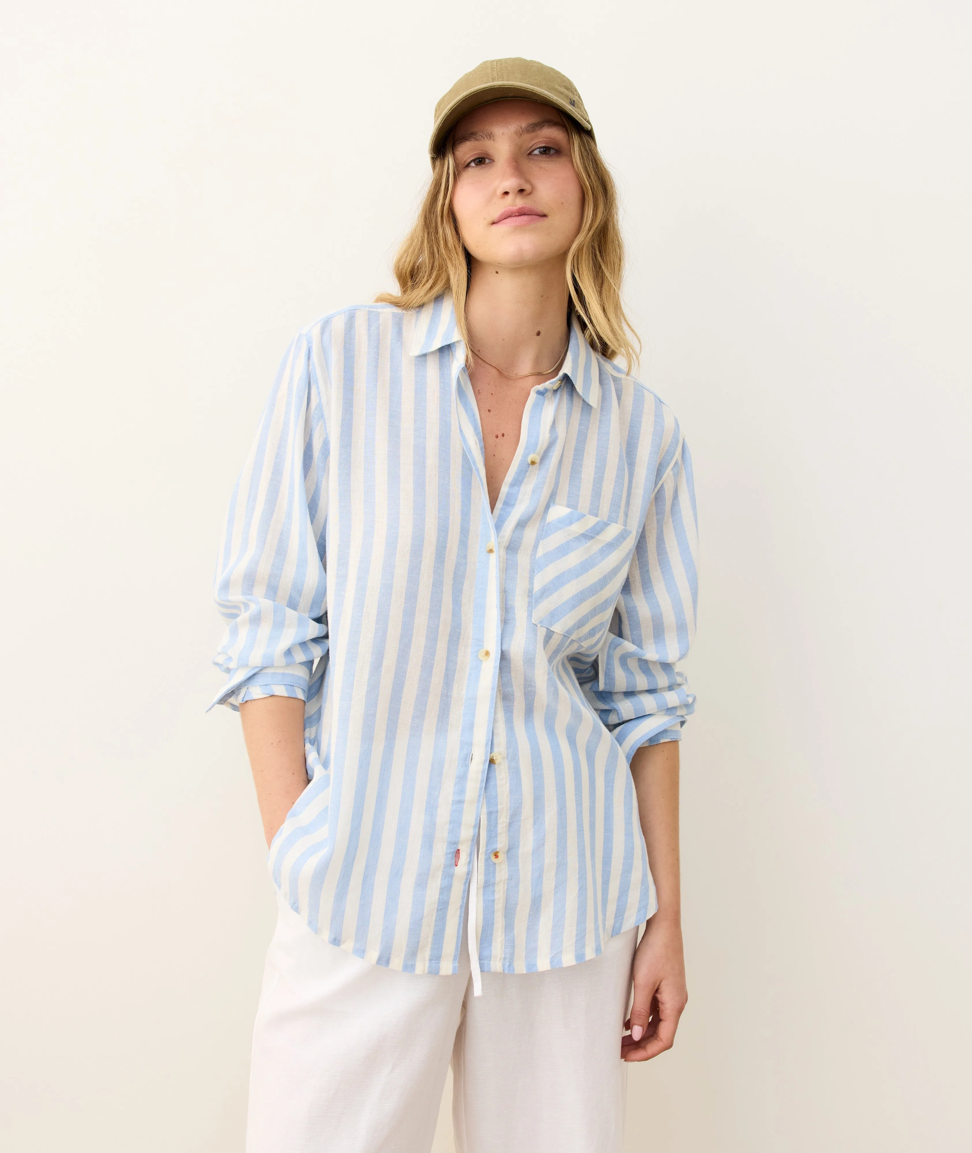 Jane Relaxed Linen Shirt sold by Marine Layer product image thumbnail 5