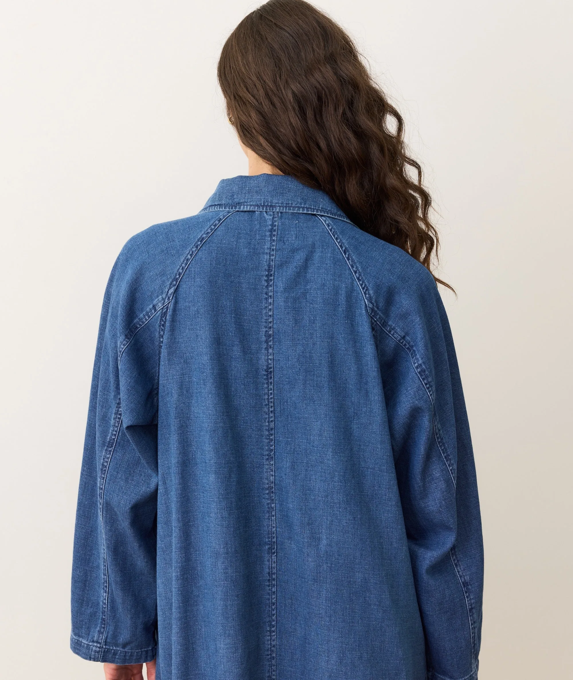 Hayes Denim Trench Coat sold by Marine Layer product image thumbnail 3