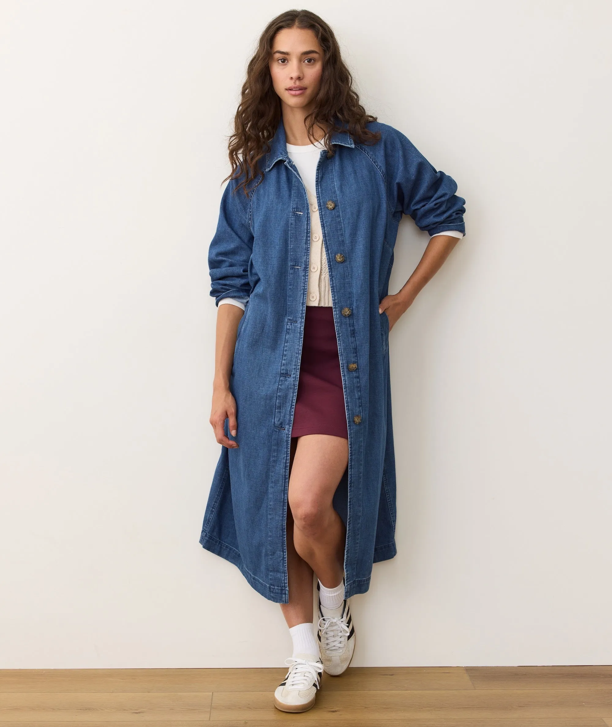 Hayes Denim Trench Coat sold by Marine Layer product image thumbnail 5