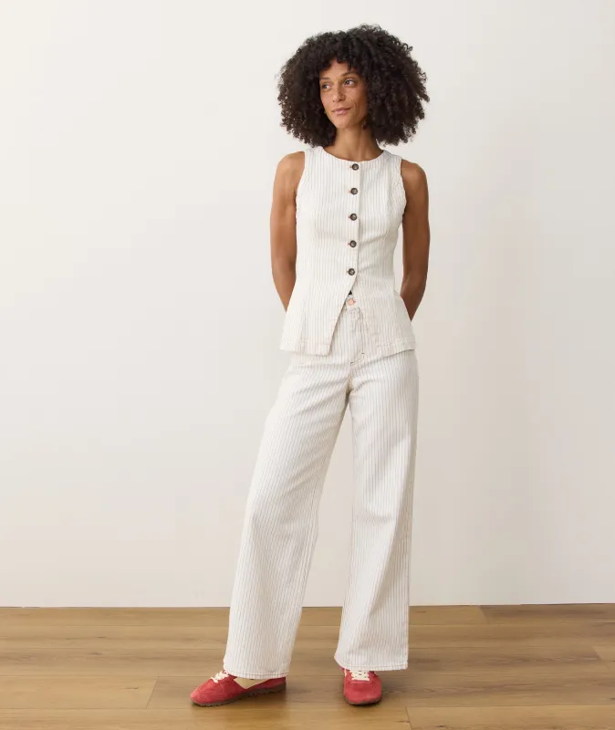 Charlie Wide Leg Pant sold by Marine Layer