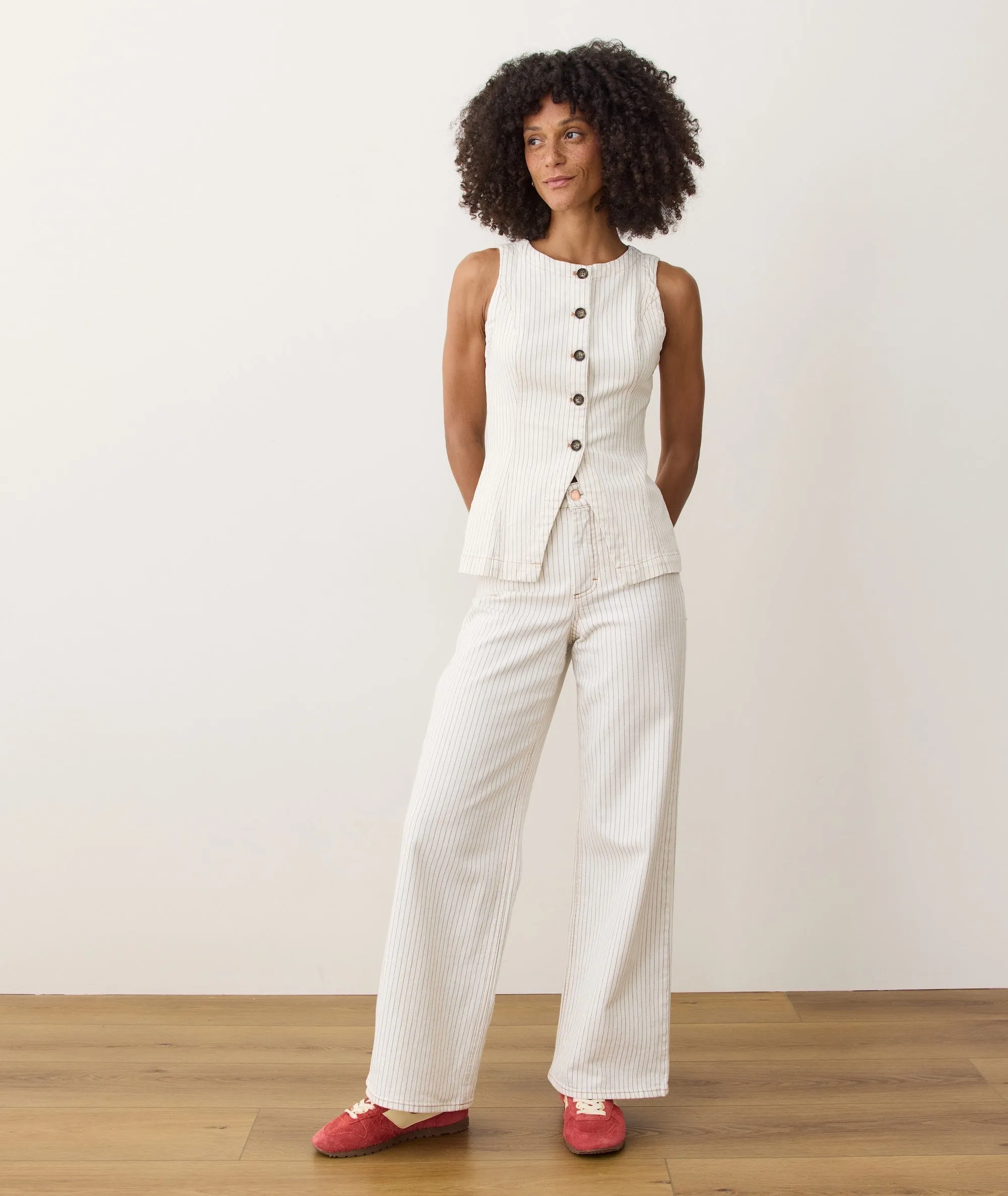Charlie Wide Leg Pant sold by Marine Layer