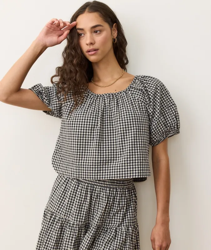 Gia Poplin Blouse sold by Marine Layer