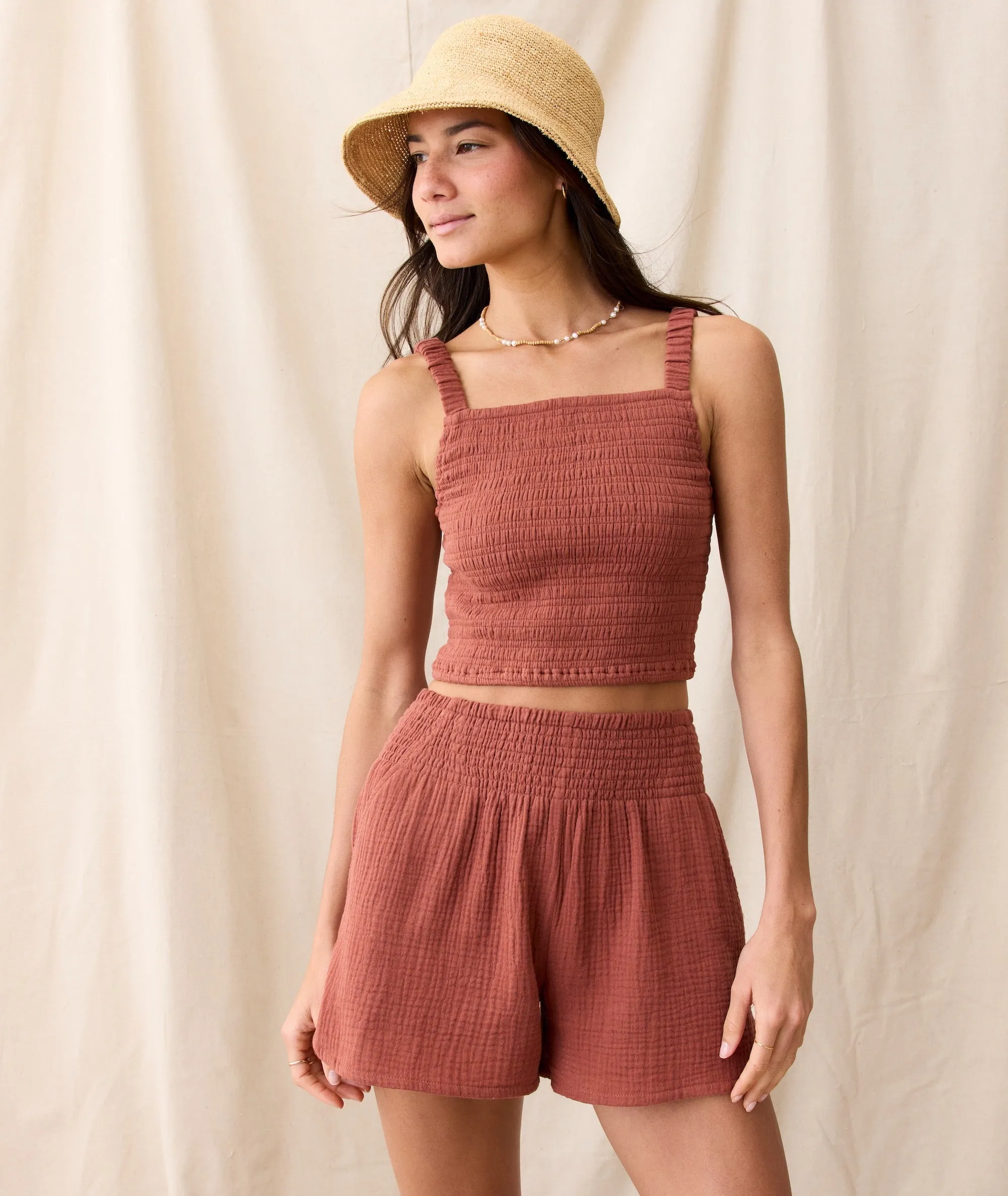 Lila Double Cloth Tank sold by Marine Layer product image thumbnail 5