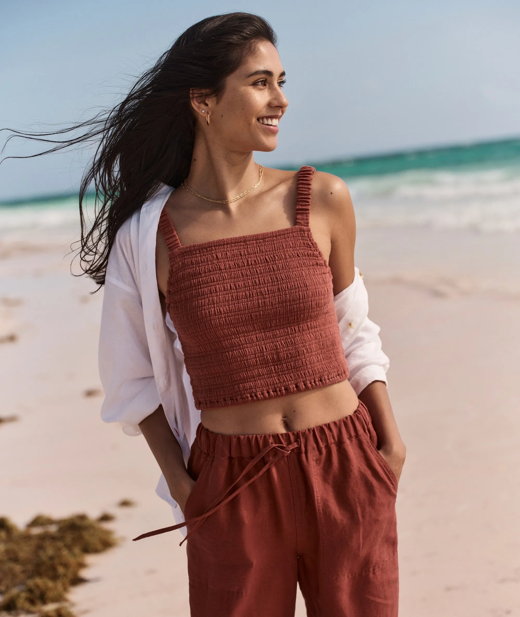 Lila Double Cloth Tank sold by Marine Layer product image thumbnail 2