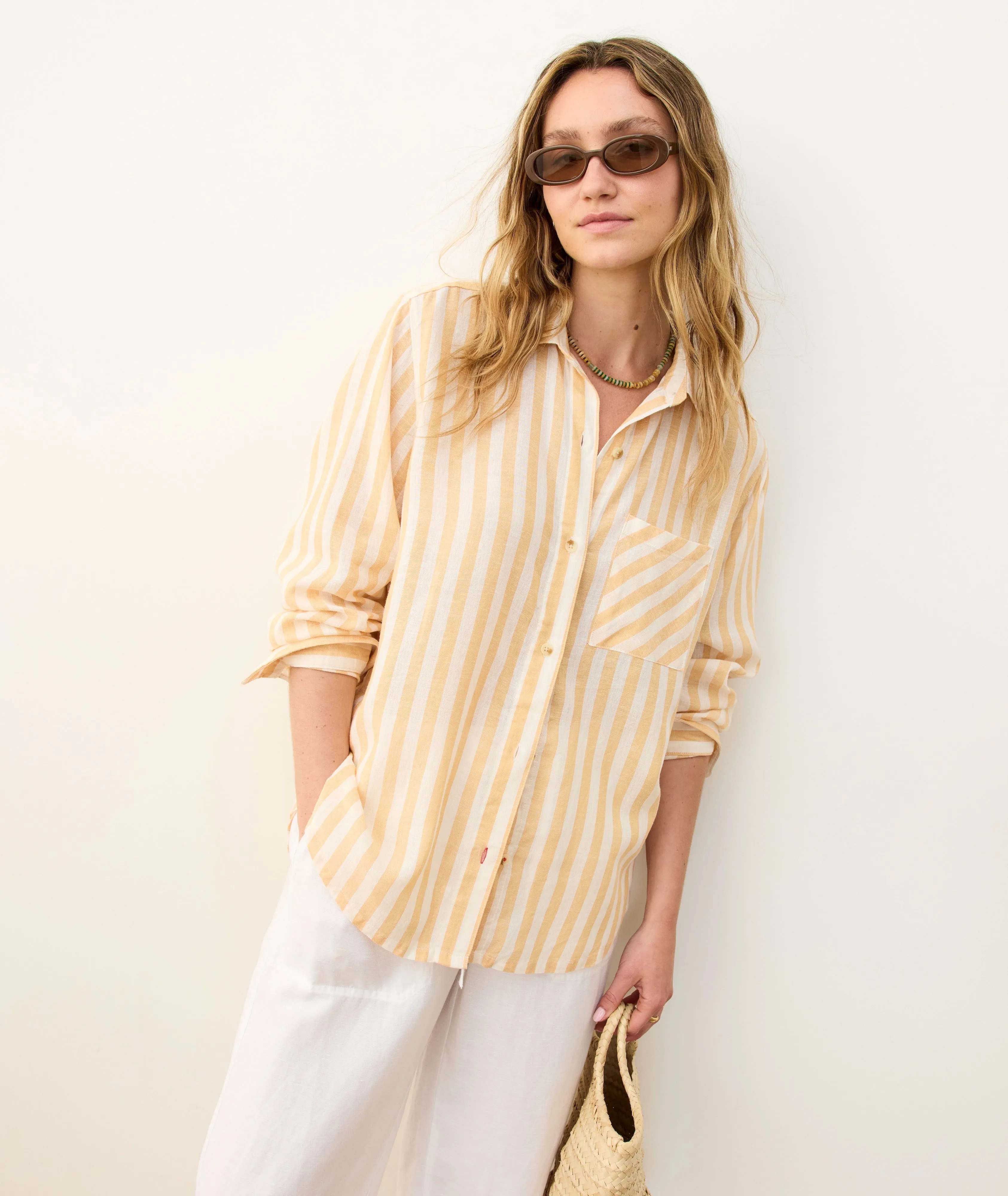 Jane Relaxed Linen Shirt sold by Marine Layer product image thumbnail 2